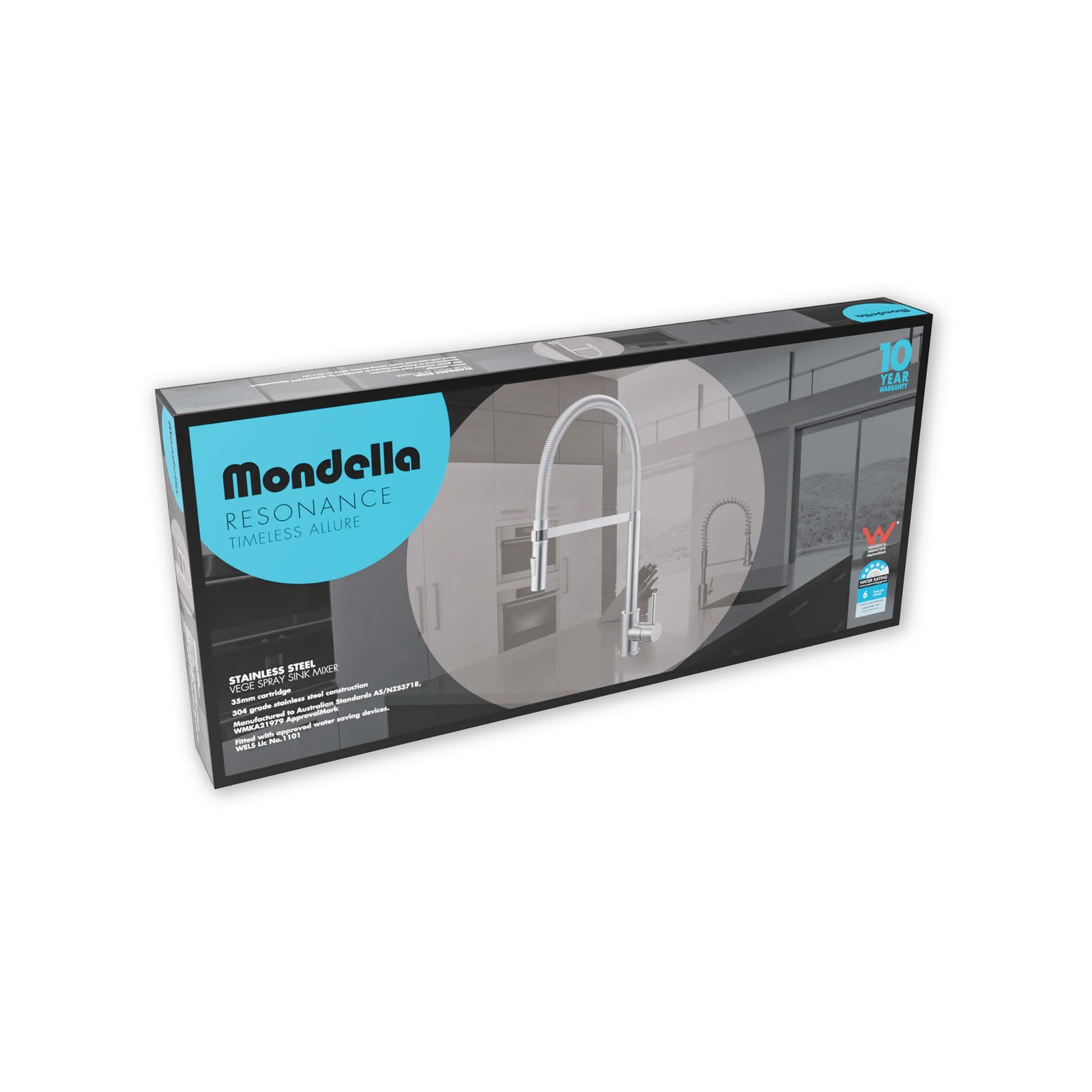 Resonance Stainless Steel Vege Spray Sink Mixer Mondella