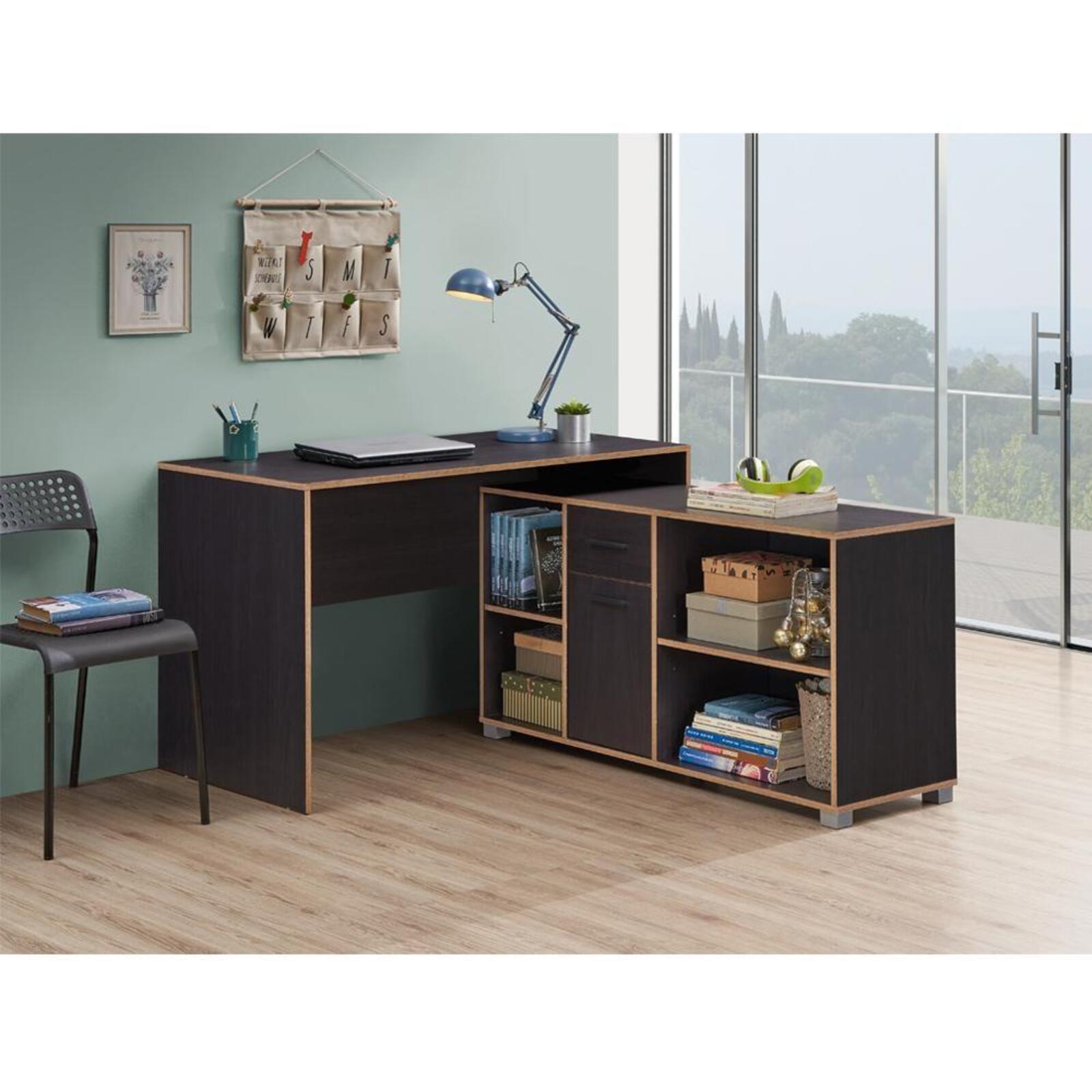 Deanes LShaped Executive Manager Office Corner Desk With Storage
