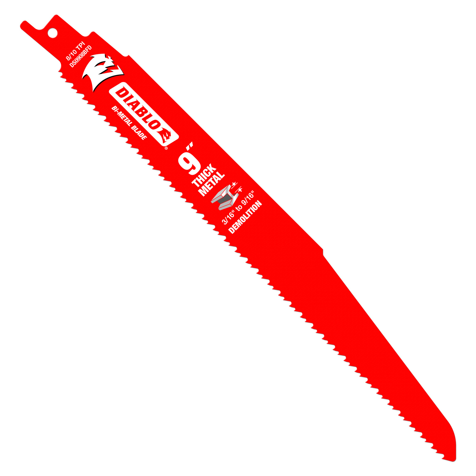 Diablo 9" BiMetal Reciprocating Saw Blades for Thick Metal/Demolition