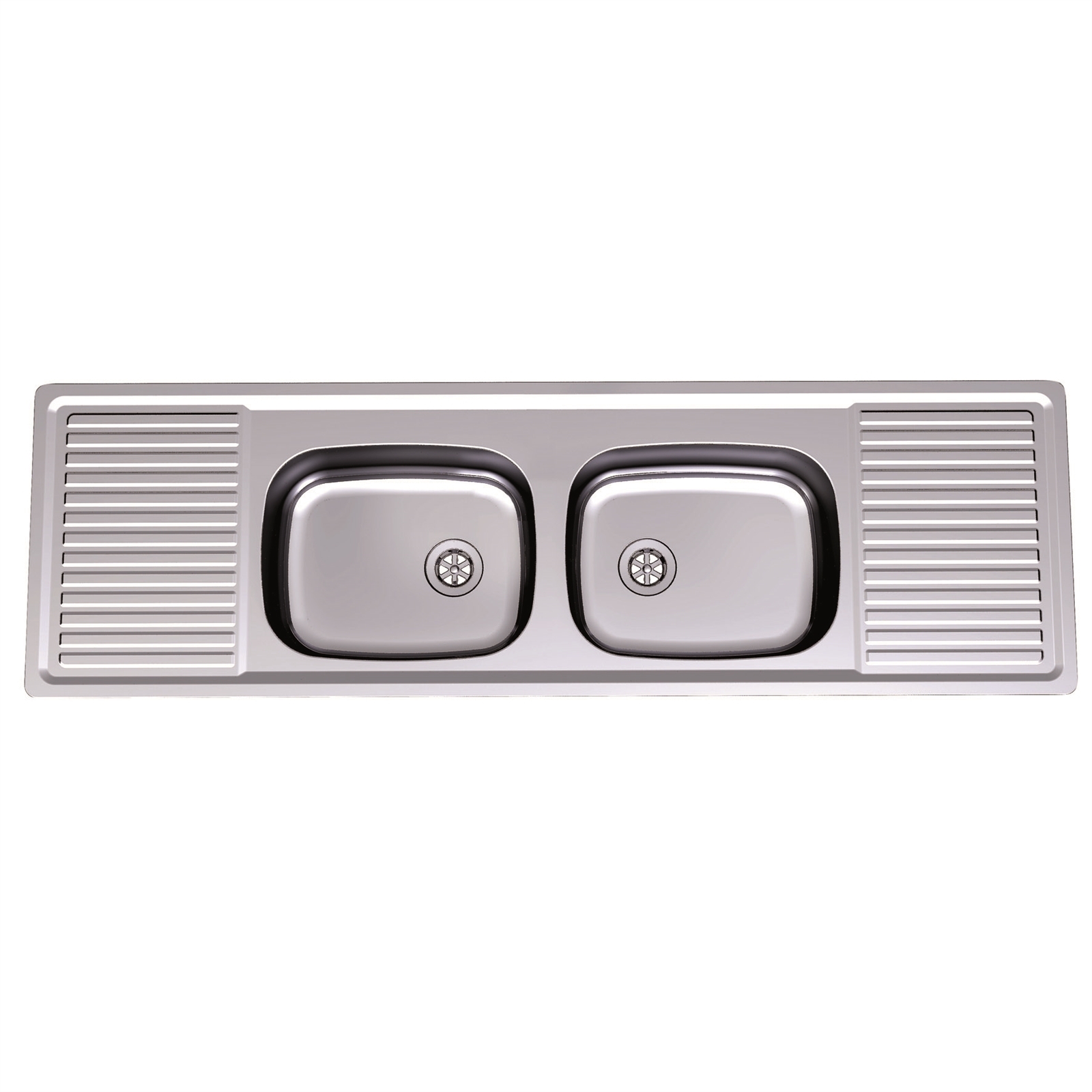 Clark Double Centre Bowl Benchmark Sink With No Tap Hole Bunnings