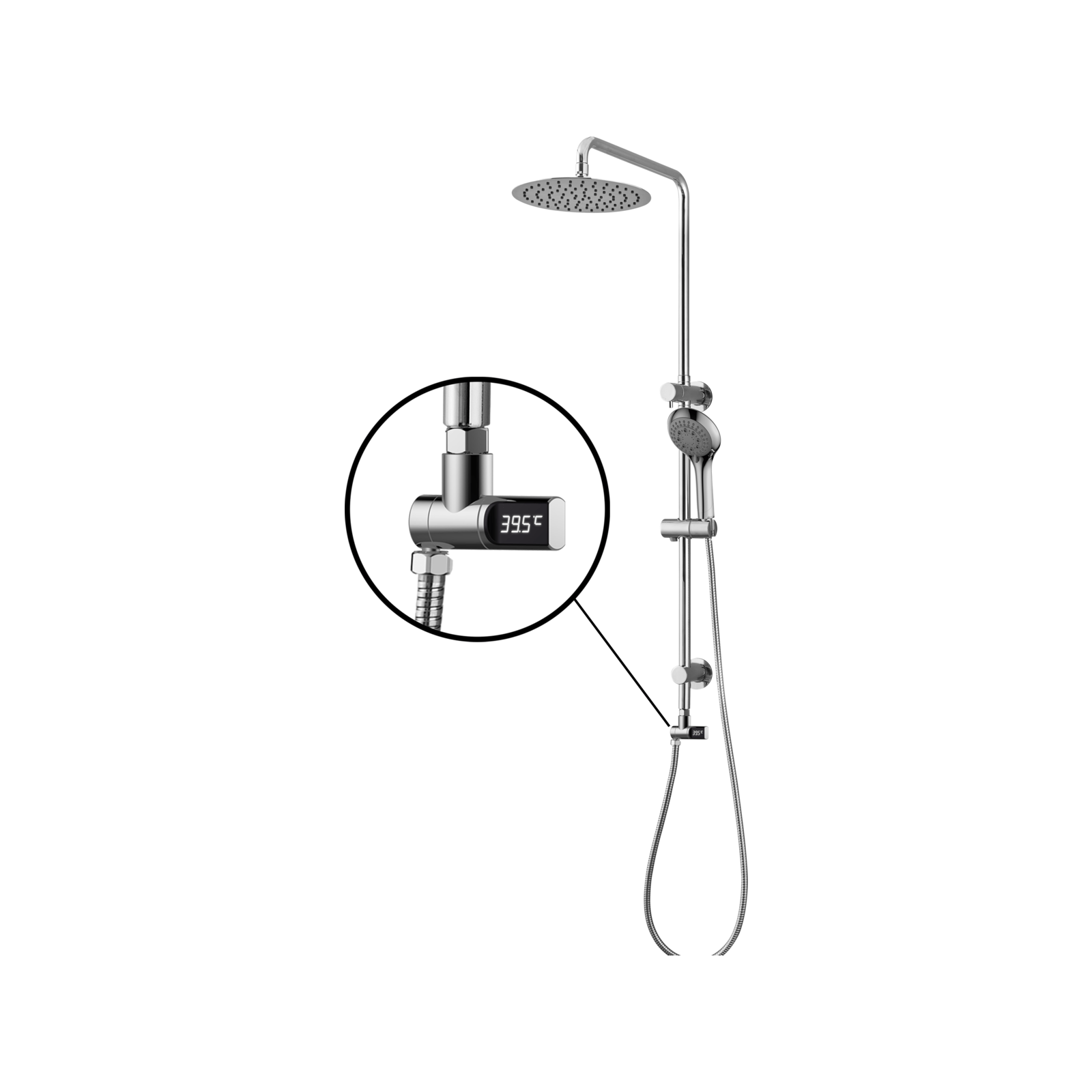 evekare LED Shower Temperature Display Bunnings Australia