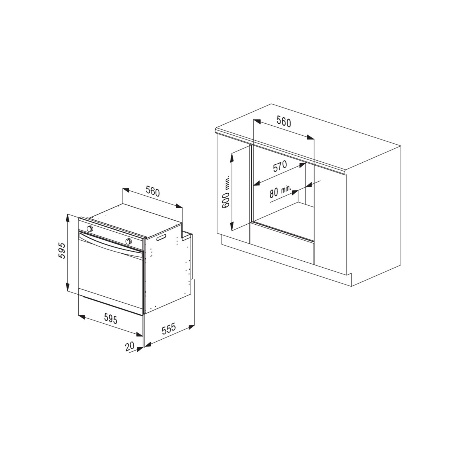 Kleenmaid 60cm 75L Black 11 Function Built In Glass Oven Bunnings