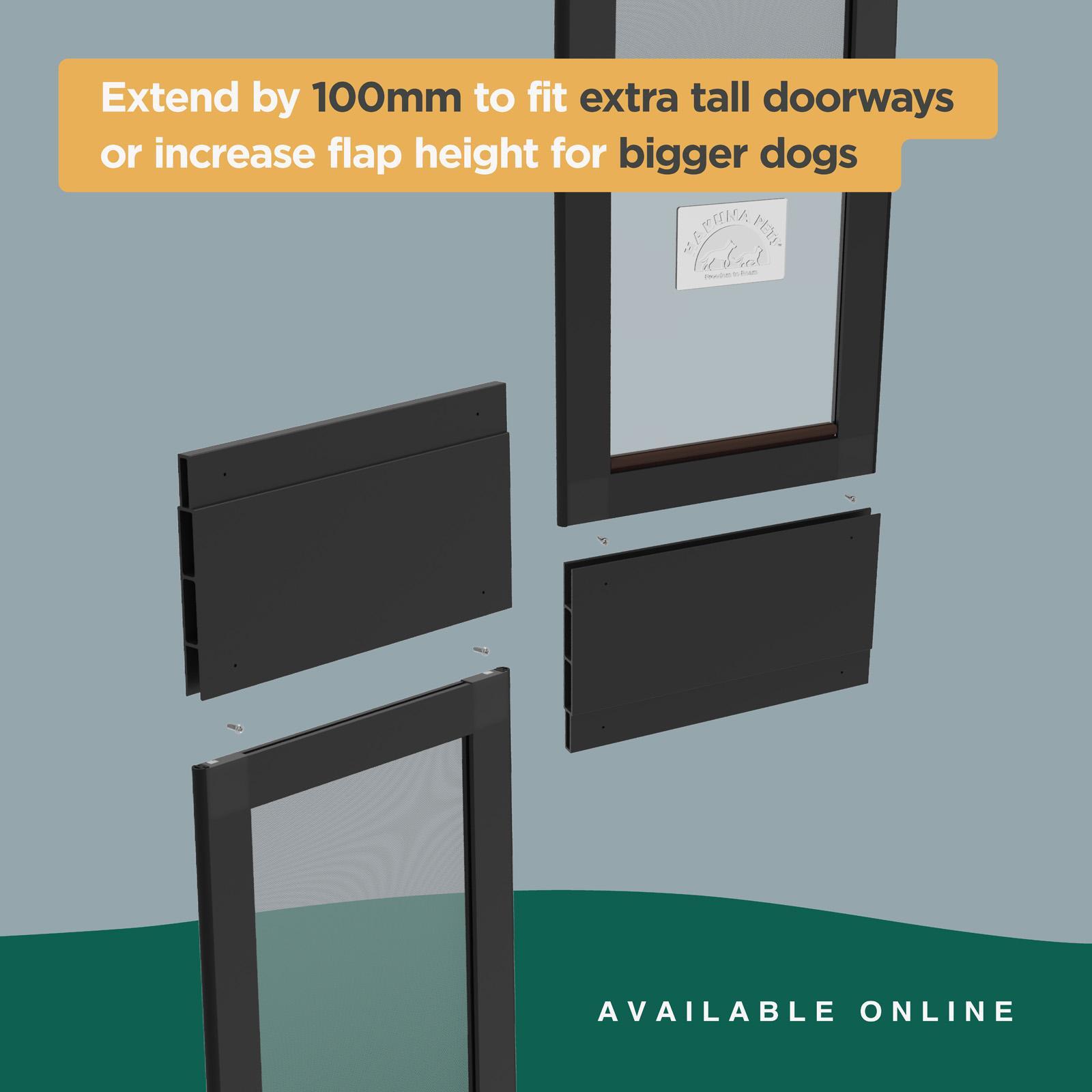 Hakuna Pets Black Small Patio Pet Door Bunnings Australia