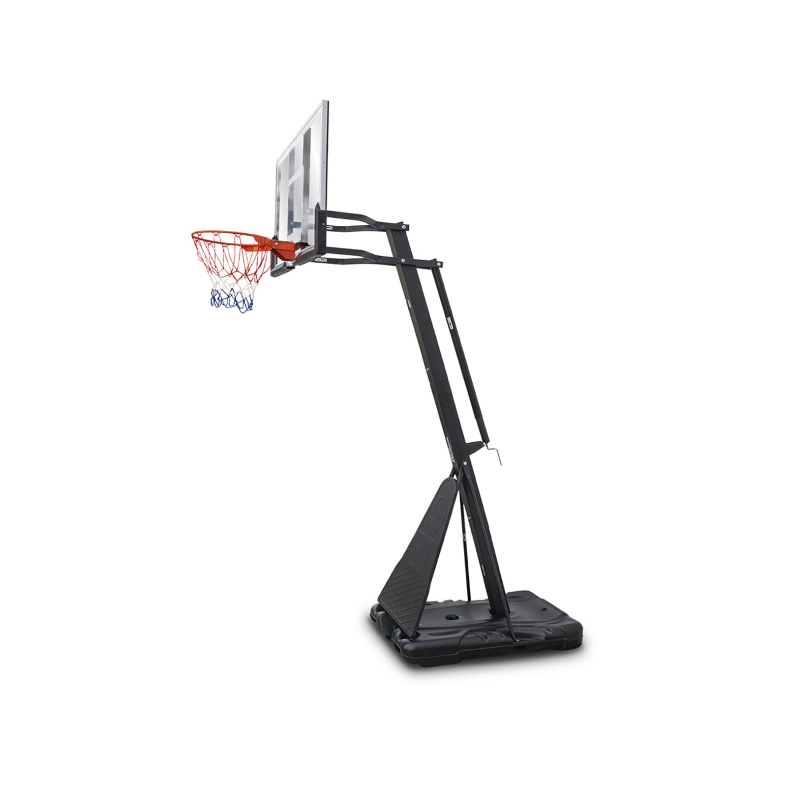 Hook 54" Breakaway Screw Jack Angled Acrylic Basketball System