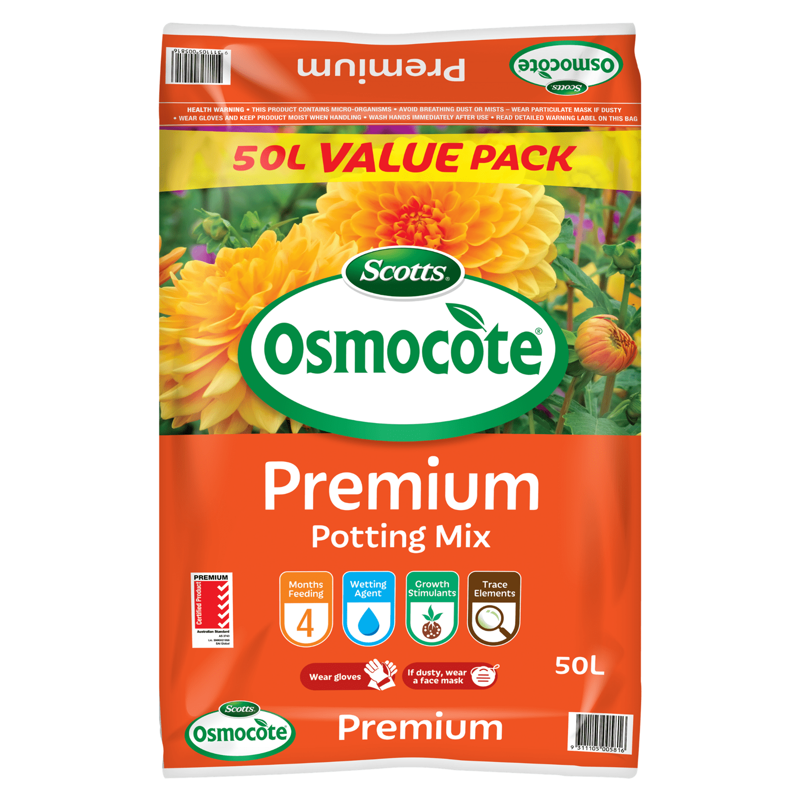 Scotts Osmocote 50L Premium Potting Mix Bunnings Australia