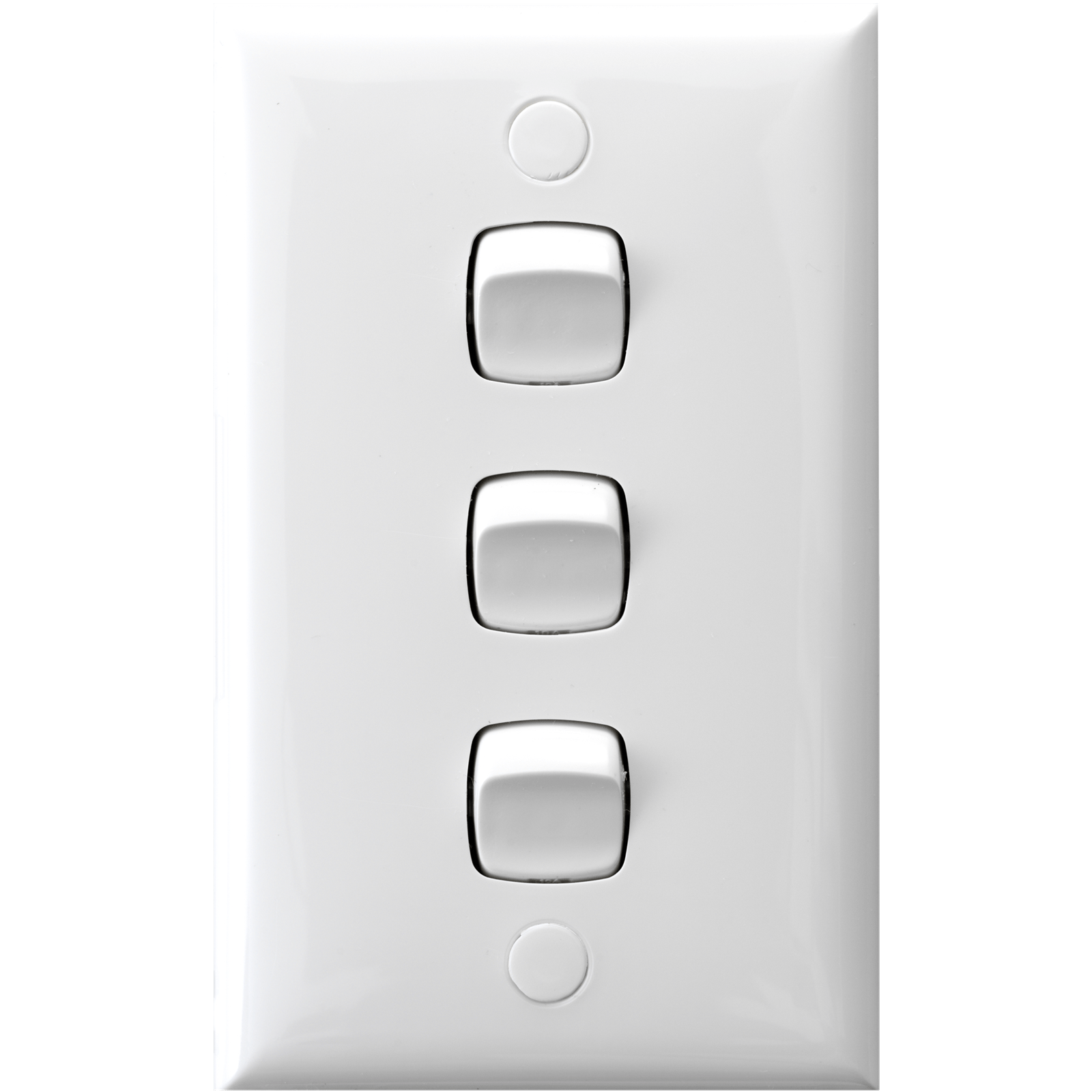 HPM 3 Gang Light Switch White Bunnings New Zealand