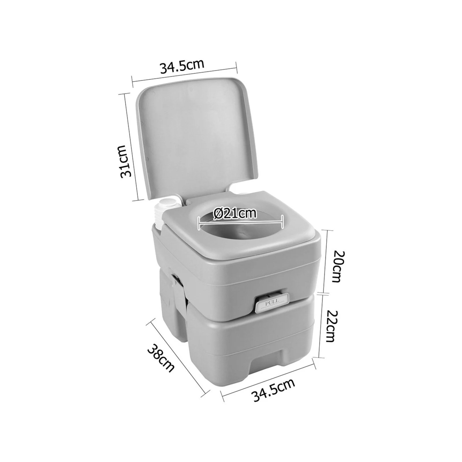 Weisshorn 20L Outdoor Portable Camping Caravan Toilet Bunnings Australia