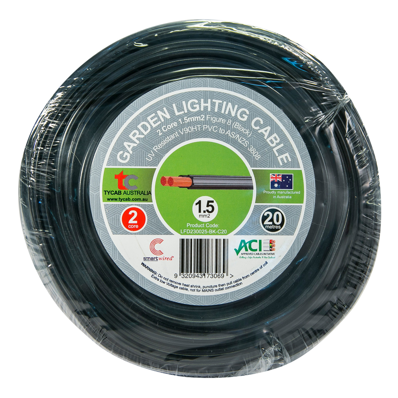 Tycab Cables 1.5mm² x 20m 2 Core 12v Garden Cable Bunnings New Zealand