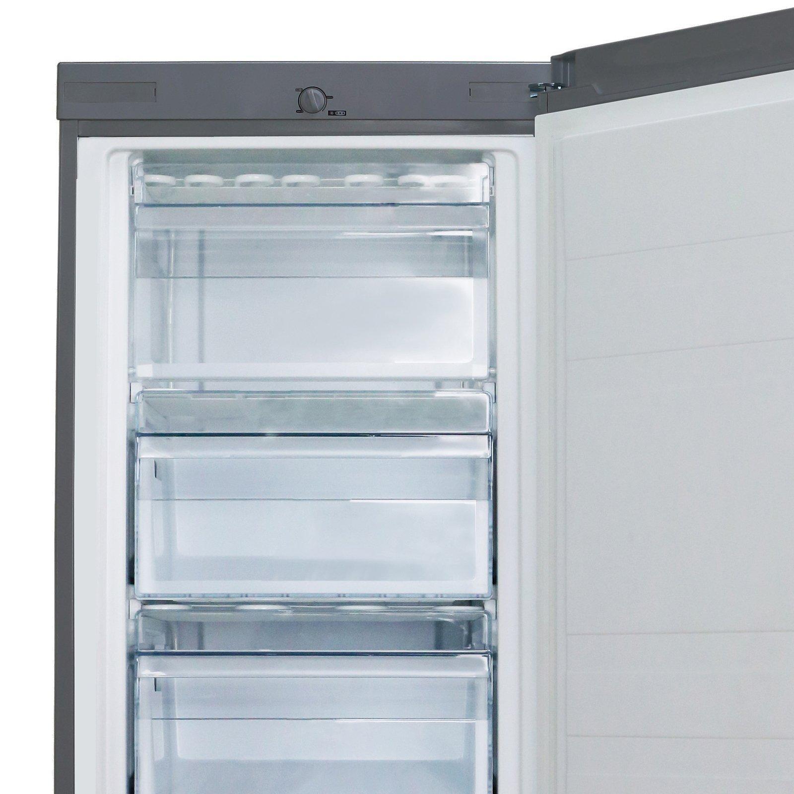 Esatto 162L S/Steel Upright Freezer EUF172S Bunnings Australia