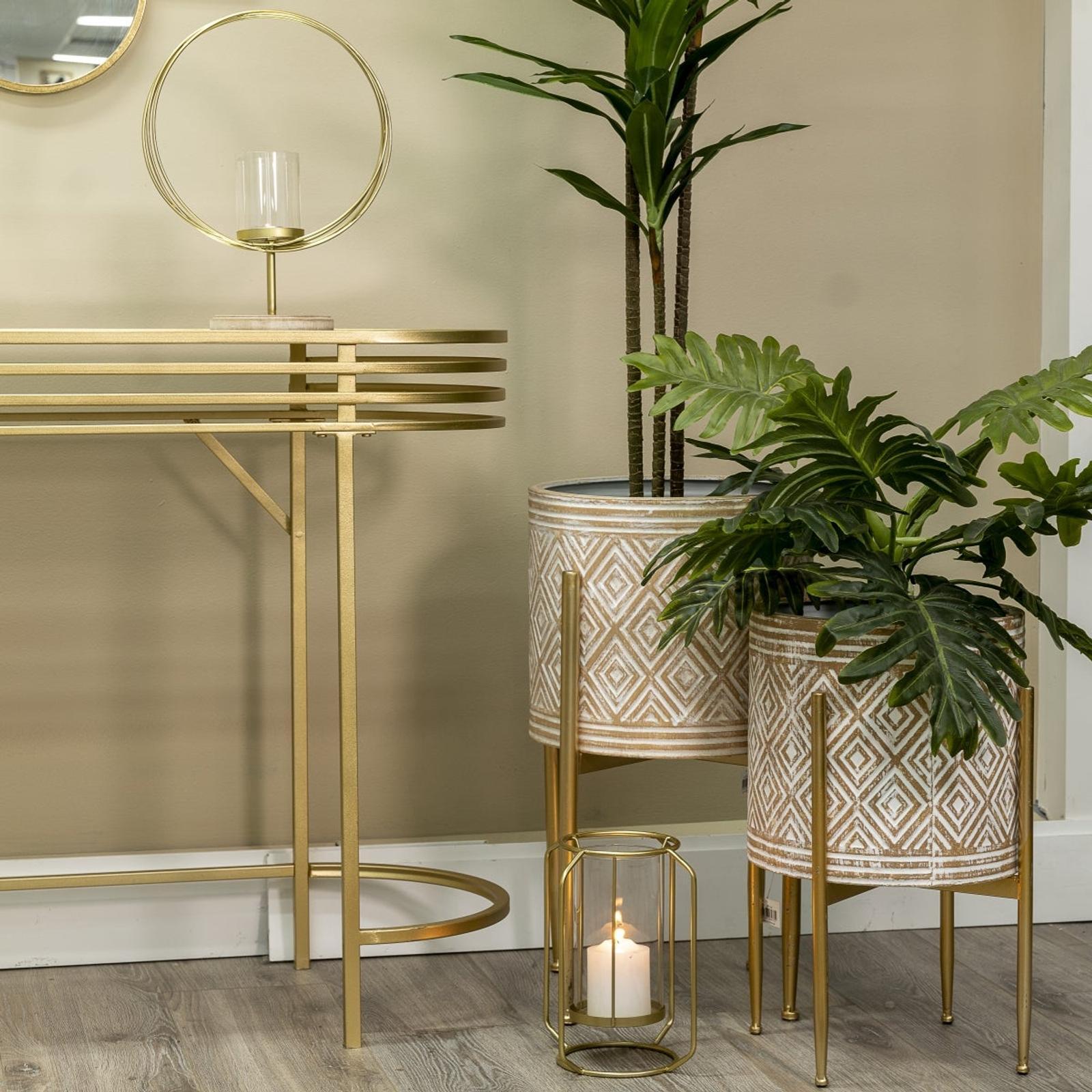 Willow & Silk Floating Gold Pillar Candle Holder Bunnings Australia