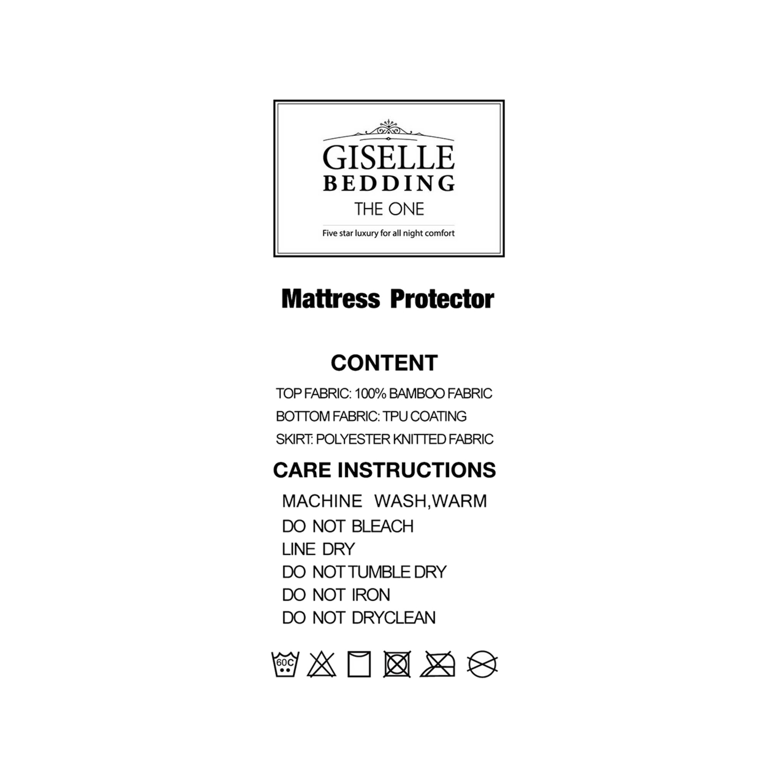 Giselle Bamboo Mattress Protector Double Bunnings Australia