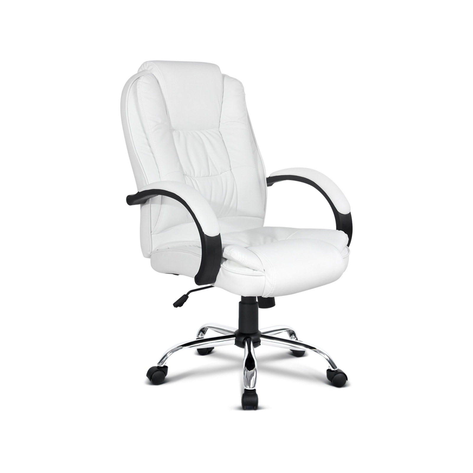Artiss Executive Leather Office Chair Chairs White Bunnings Australia