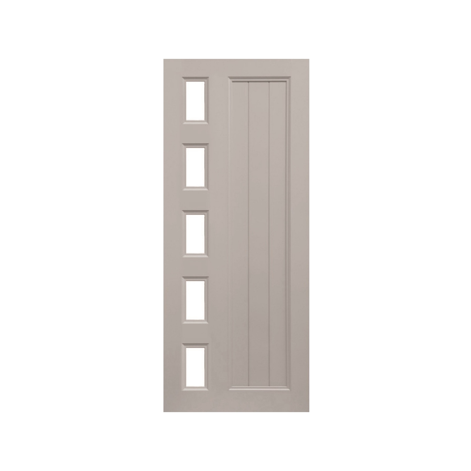 Strata 2040 x 820 x 41mm 5T Clear Glass Parkwood Aluminium Entrance