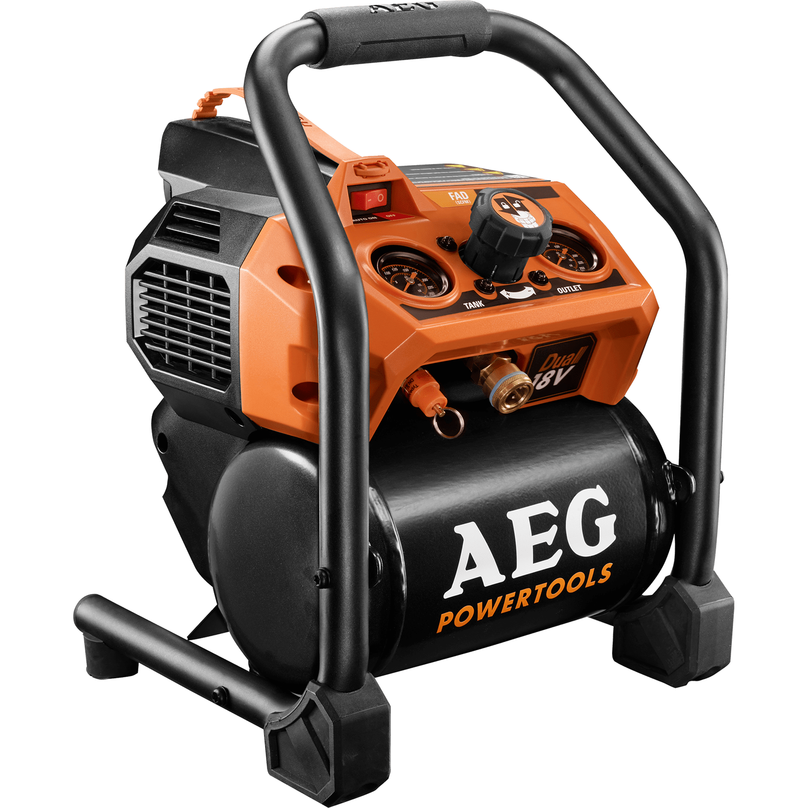 AEG 3.8L 18V Dual Air Compressor BAC218E0 Skin Only Bunnings Australia