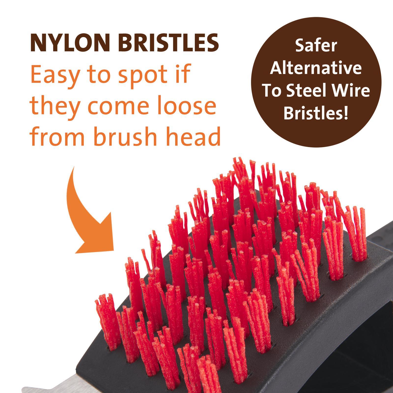 Jumbuck 3In1 BBQ Cleaning Tool Nylon Long Grill Brush Bunnings New Zealand