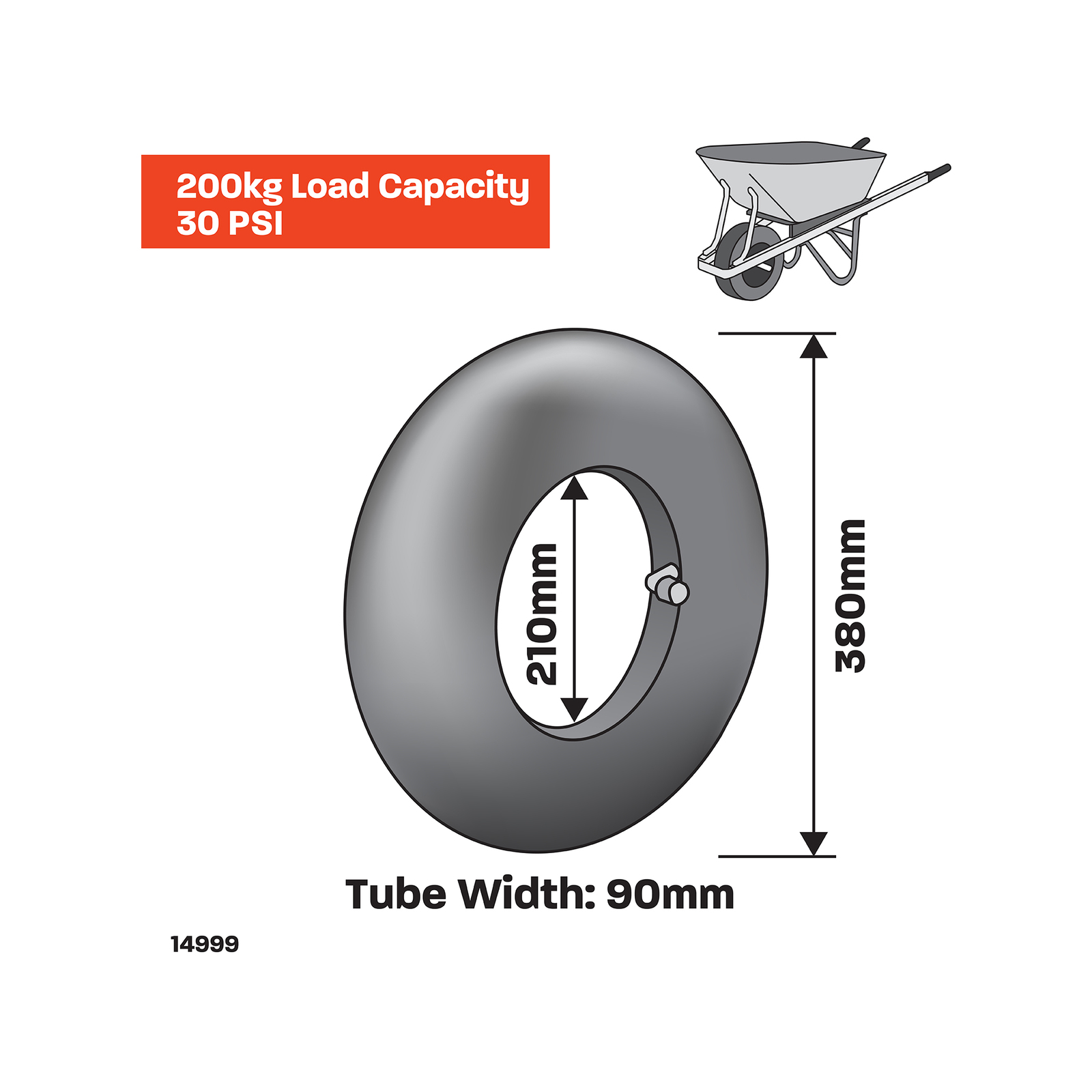 Move It 650 x 8 Replacement Inner Tube Bunnings Australia