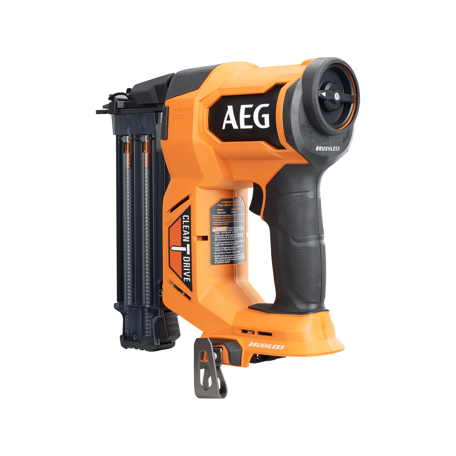 AEG 18V Brushless 18GA Brad Nailer Skin Bunnings New Zealand