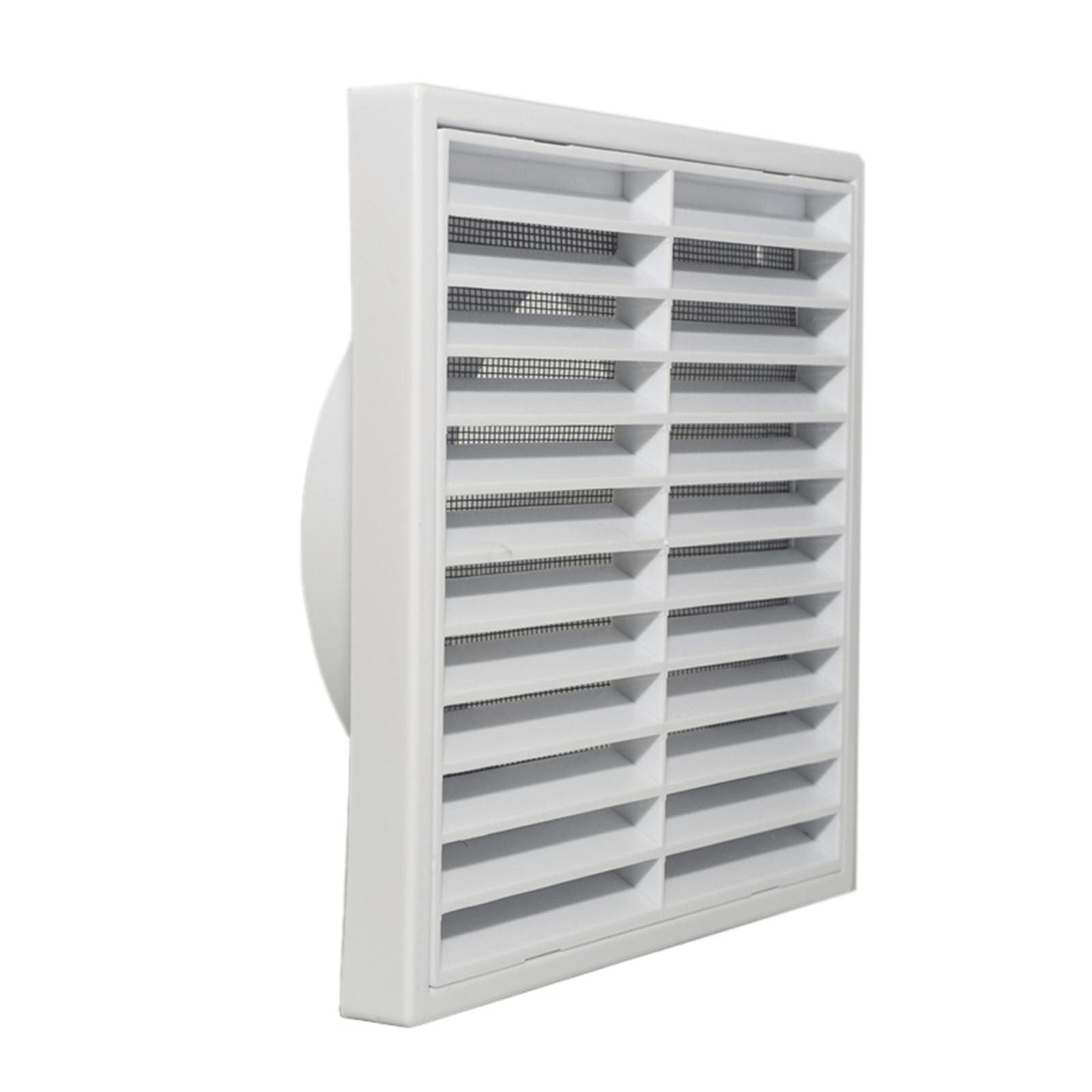 Builders Edge 125mm White Grill Vent with Insect Screen Bunnings