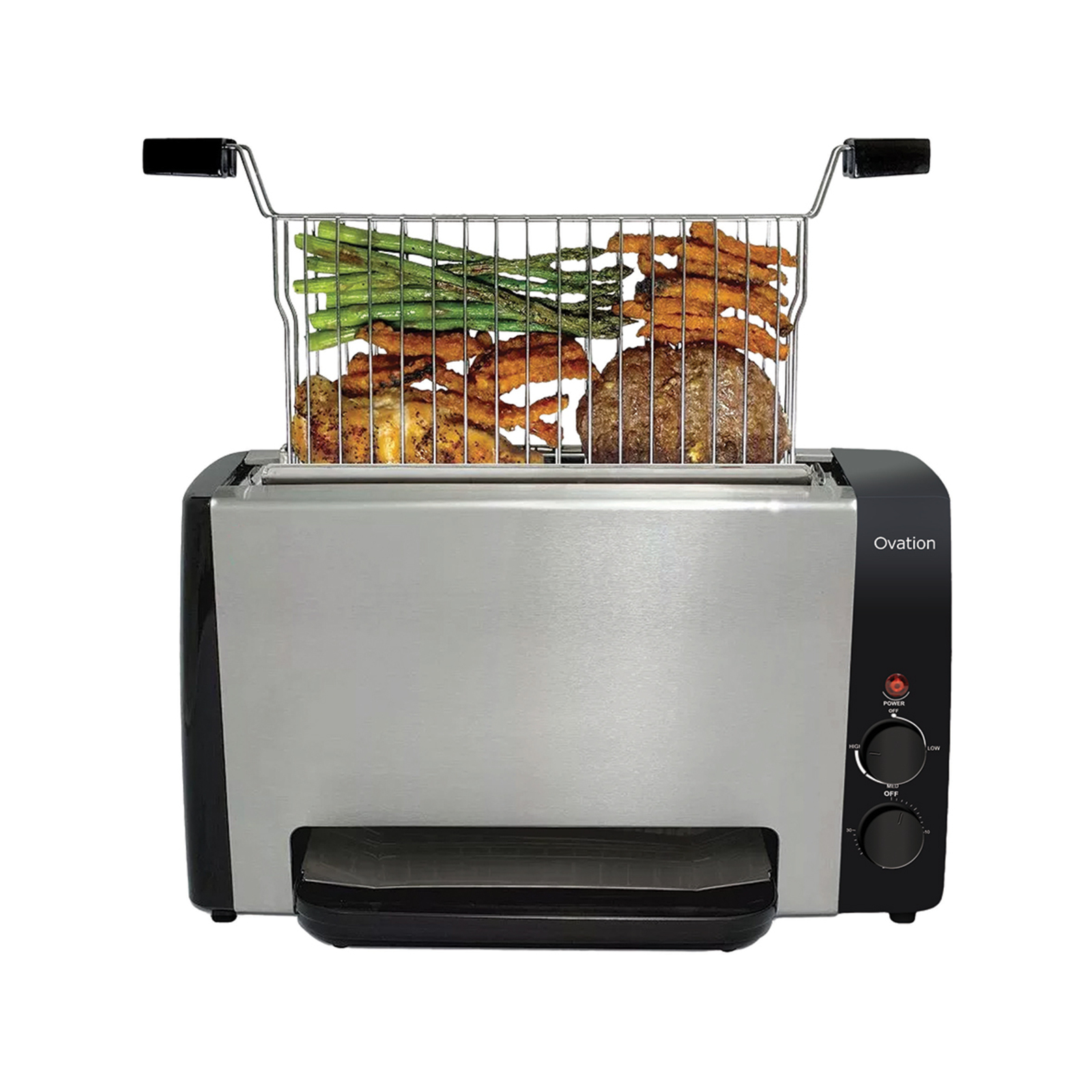 Ovation Vertical Grill/Electric Cooker w/Skewers f/ Steak/Sandwiches