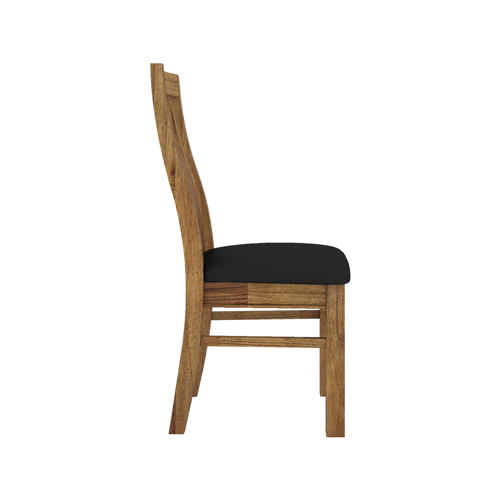 Birdsville PU Seat Dining Chair Set of 2 Solid Ash Wood Dining
