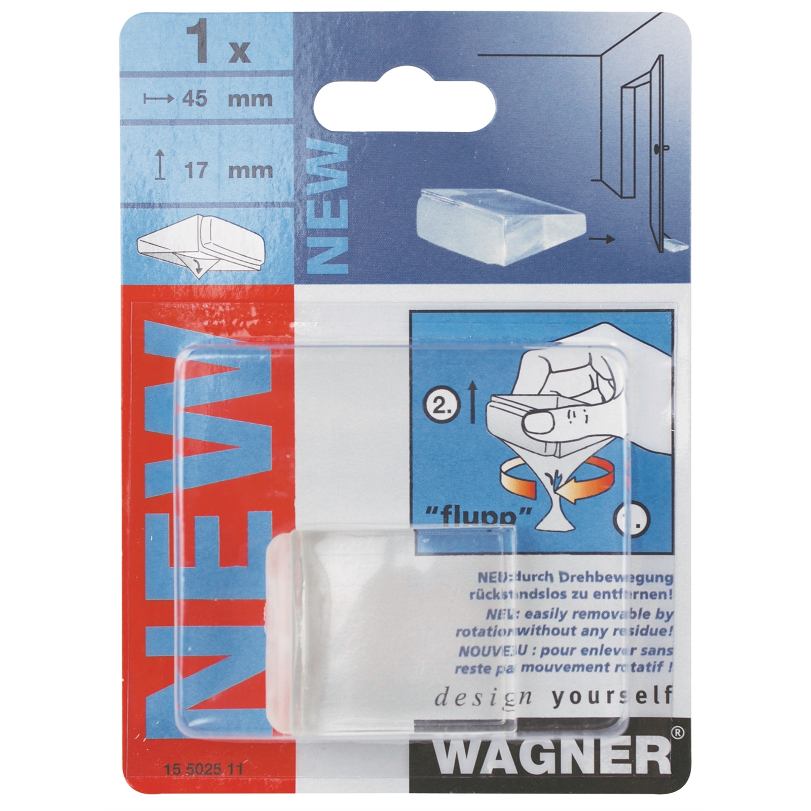 Wagner 16 x 45mm Clear Door Stop Bunnings Australia