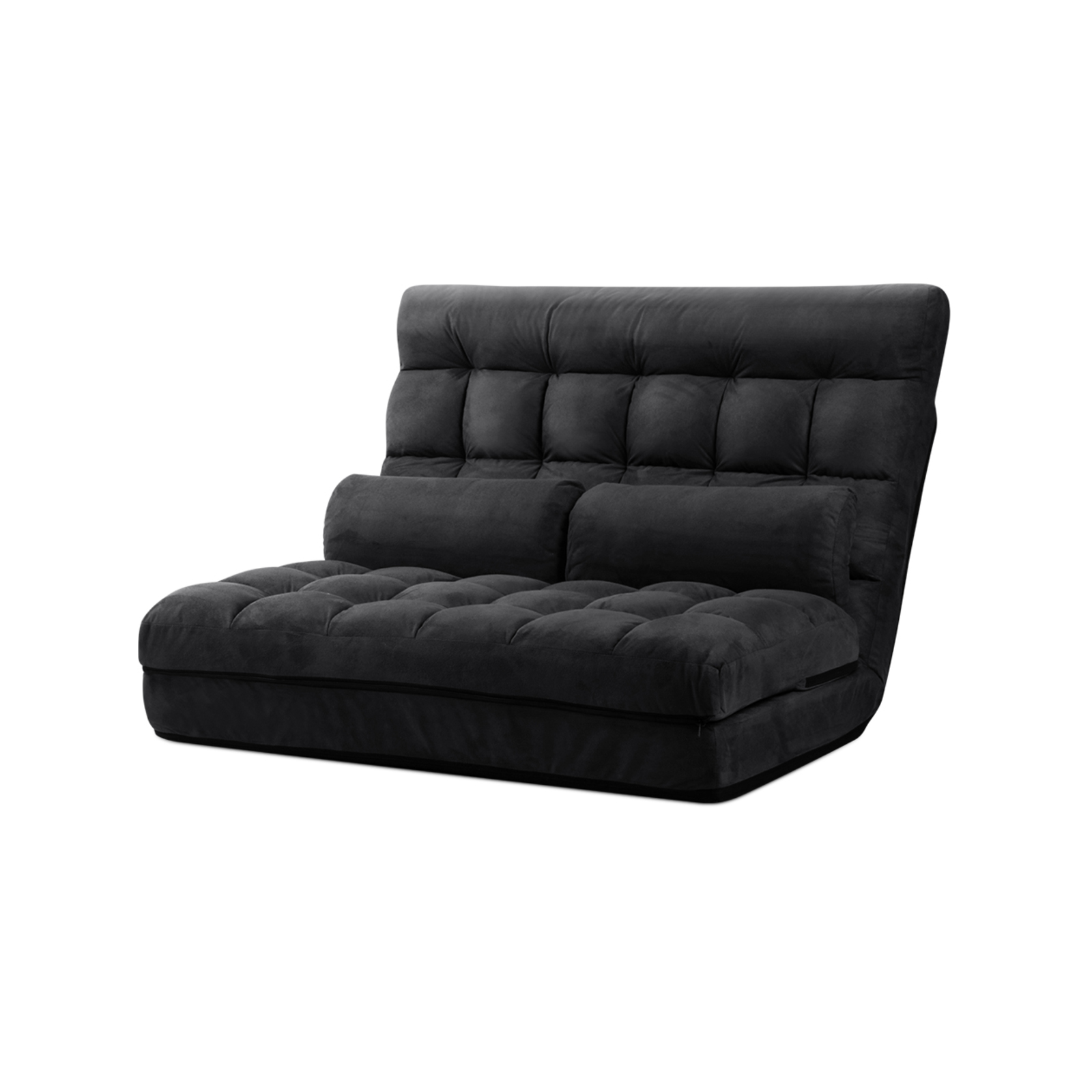 Artiss Floor Sofa Lounge 2 Seater Futon Couch Bed Chair Folding