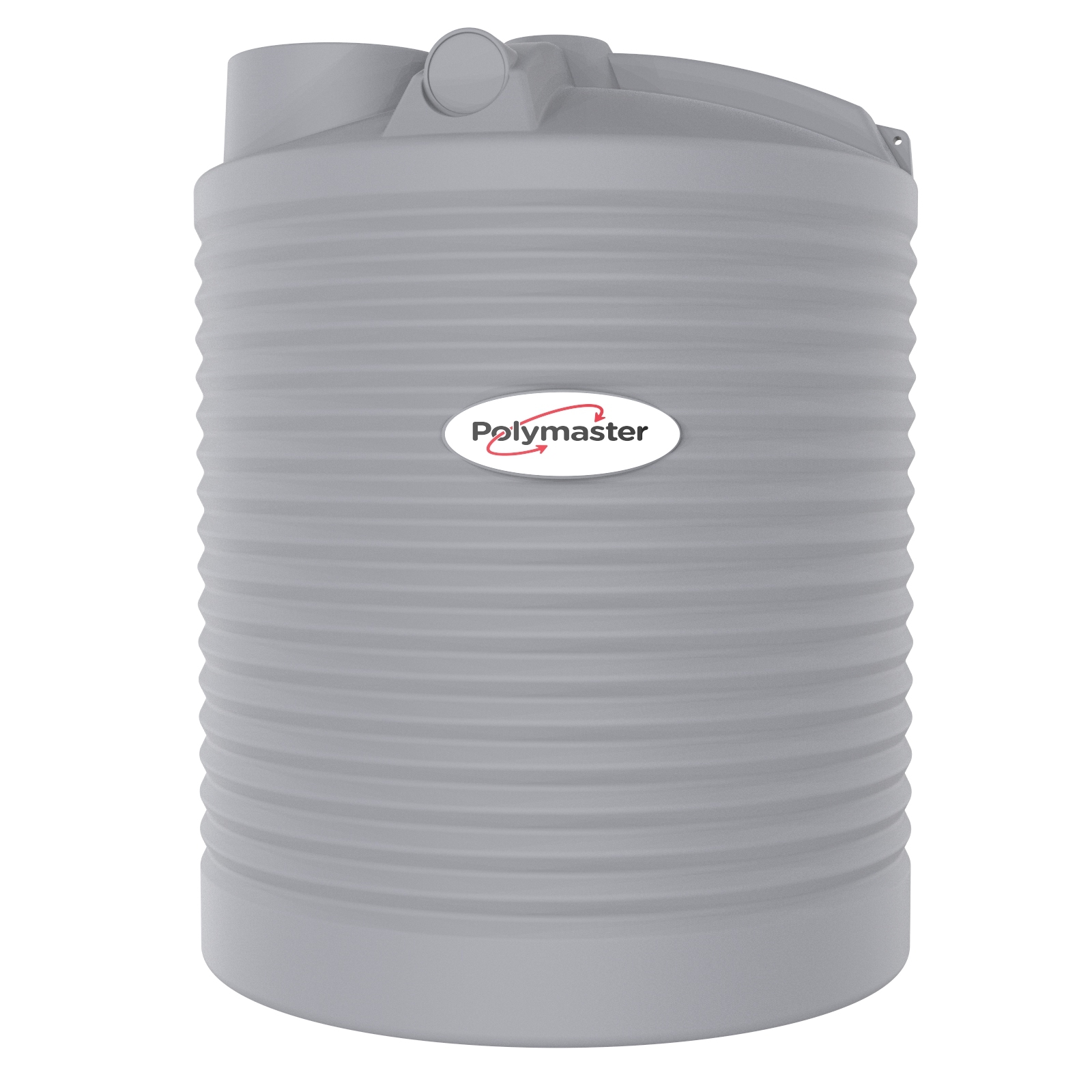 Polymaster 1600L Round Corrugated Water Tank Birch Grey Bunnings