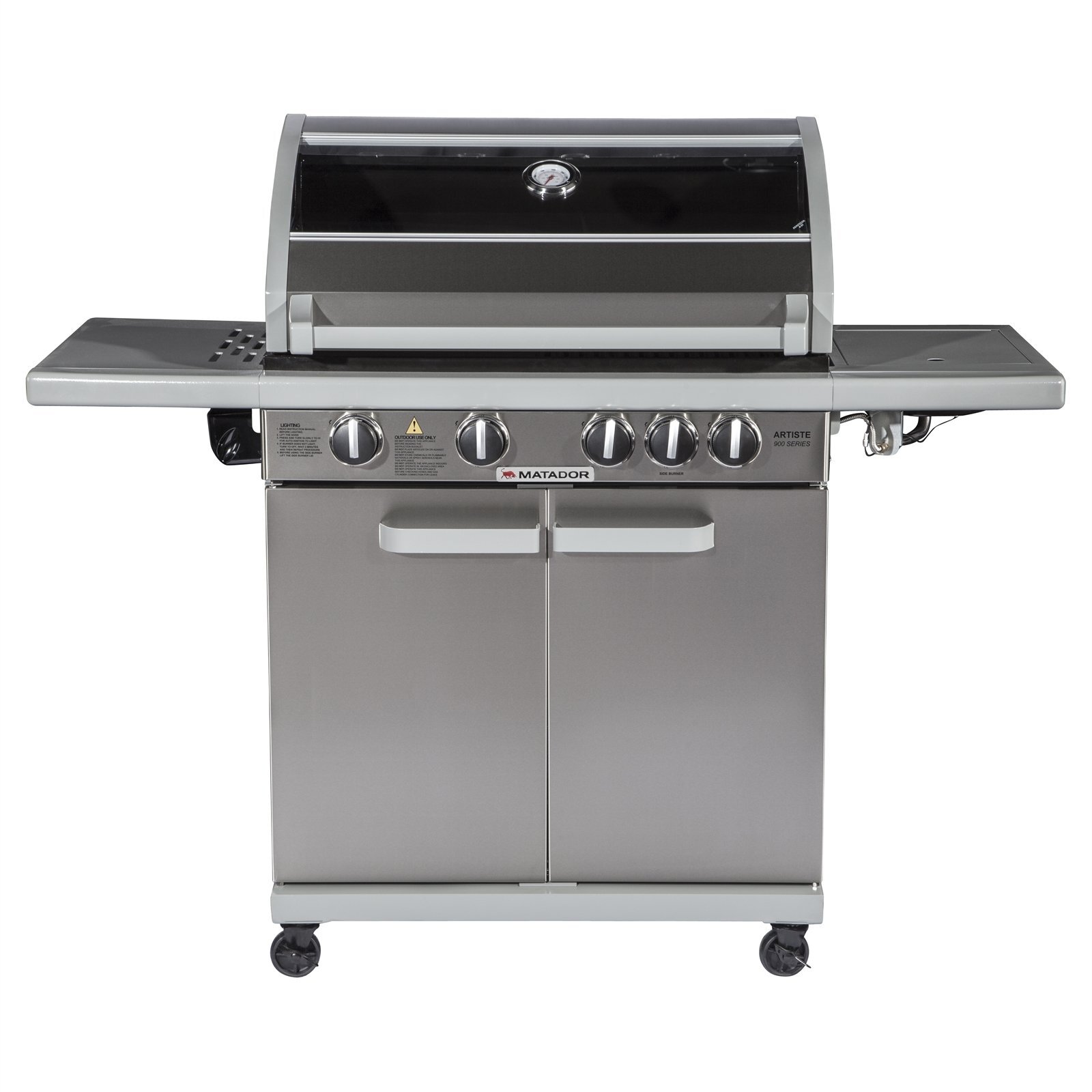 Matador 4 Burner Hooded Artiste BBQ With Side Burner Bunnings Australia