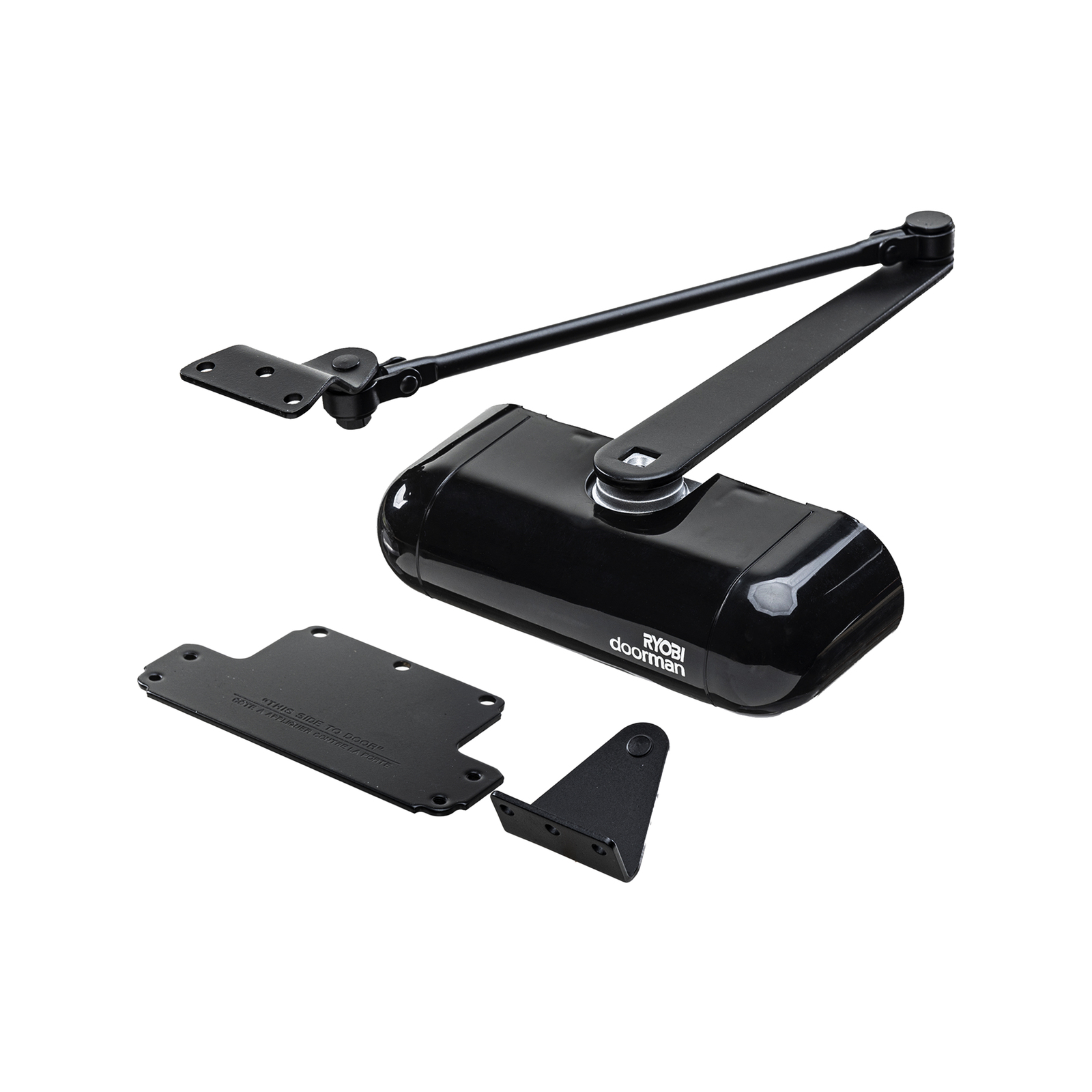 Ryobi Black Light Duty Domestic Door Closer Bunnings New Zealand