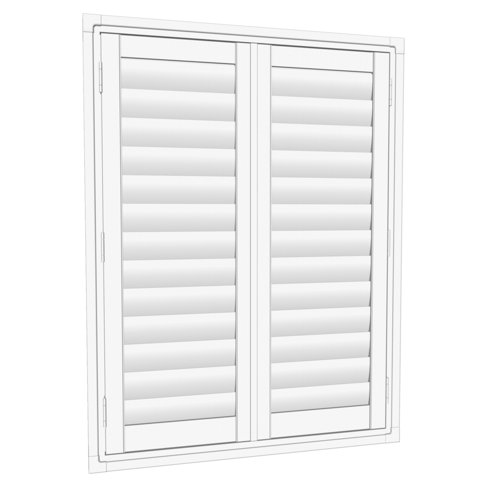 EasyAS 910 x 1200mm White Adjustable Plantation Shutter Bunnings New