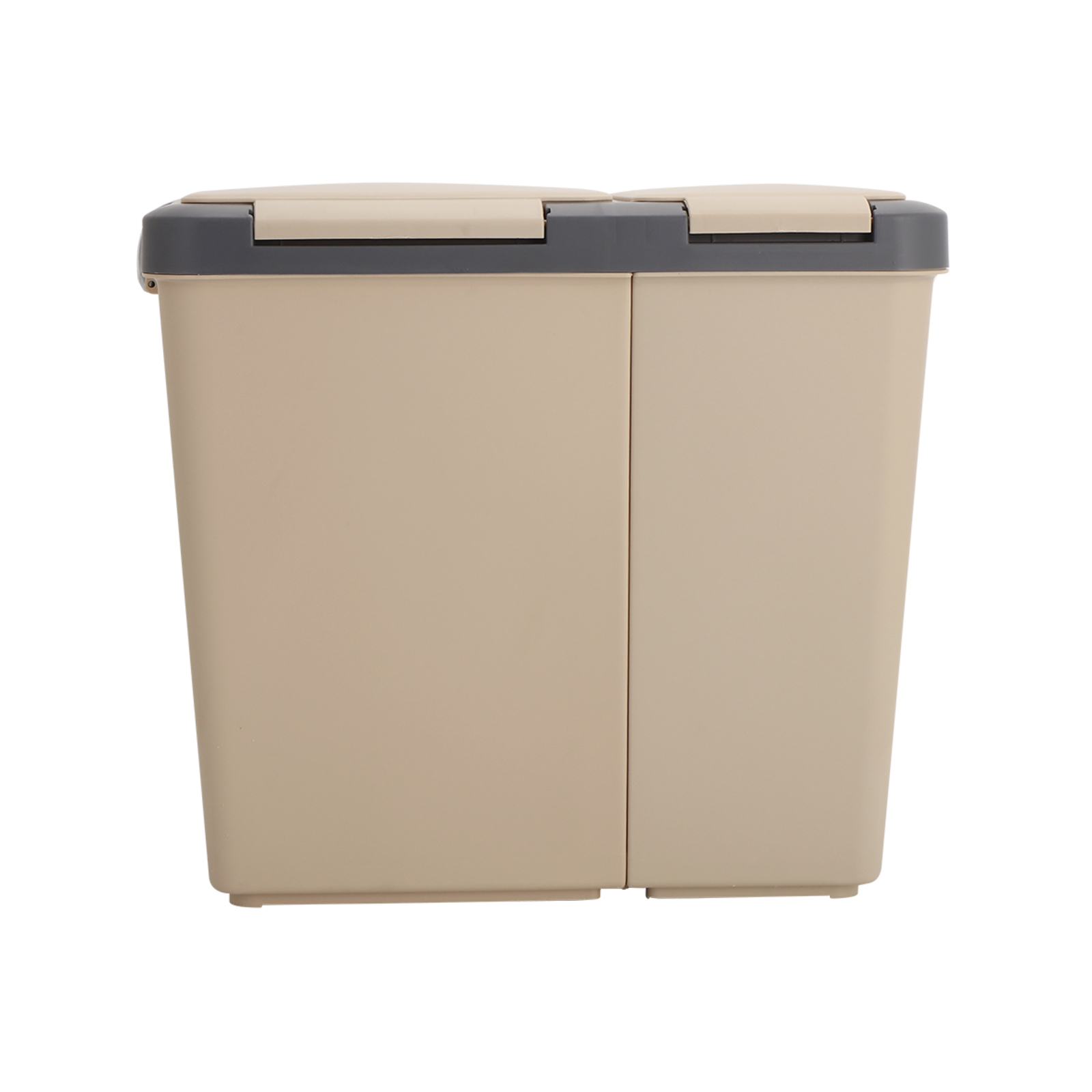 Beige 50L Twin Bin Bunnings New Zealand