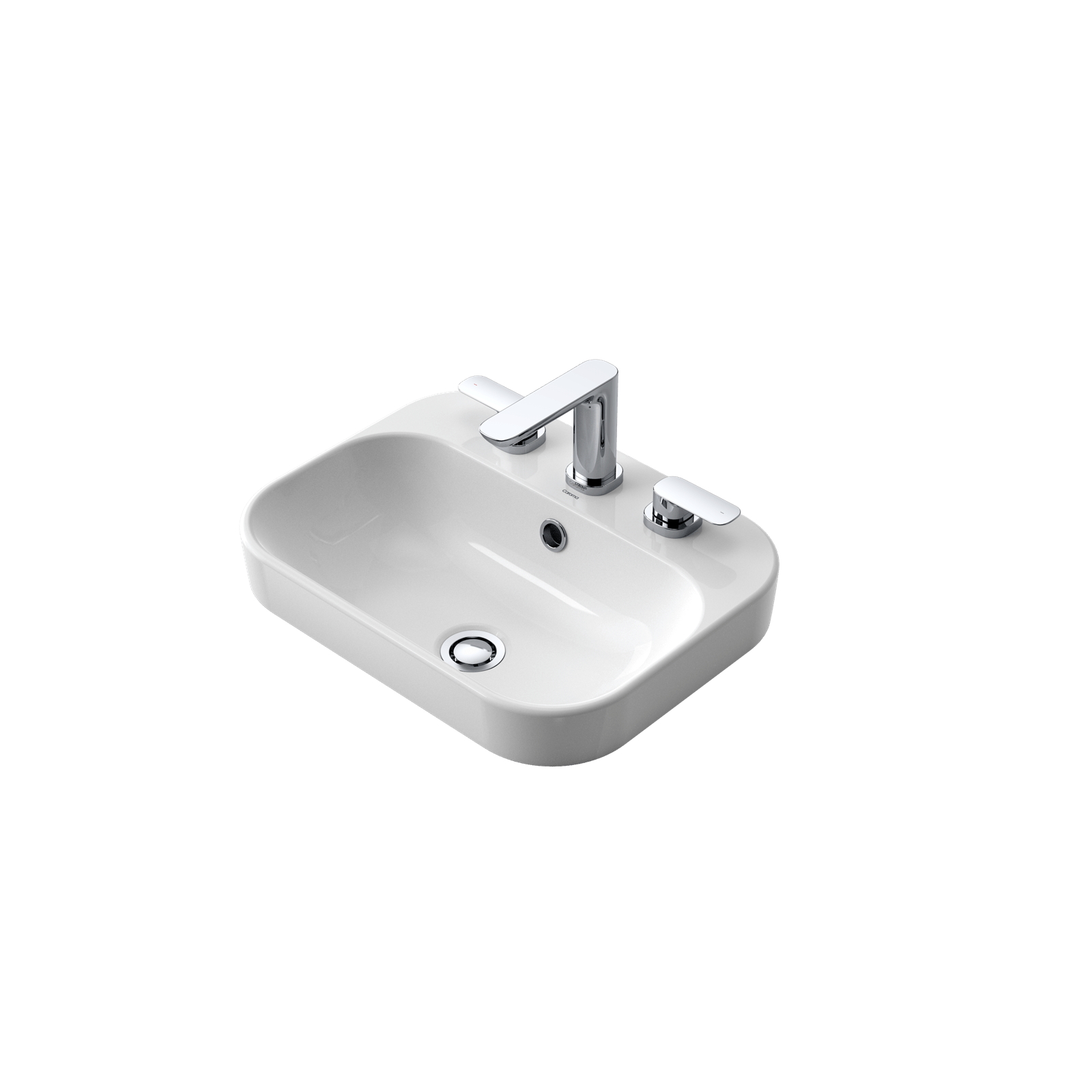 Caroma Luna Inset Basin With 3 Tap Holes Bunnings Australia