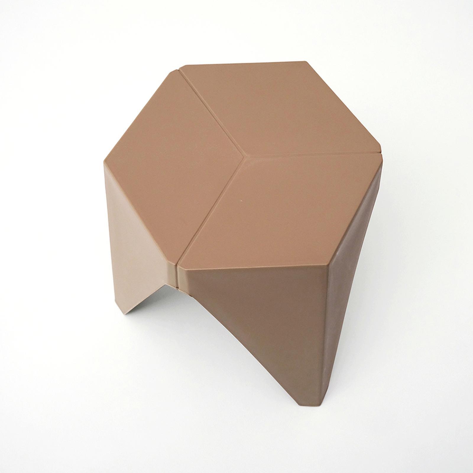 ArtissIn Bar Stool Foot Stool Dining Stools Set of 2 PUZZLE Brown