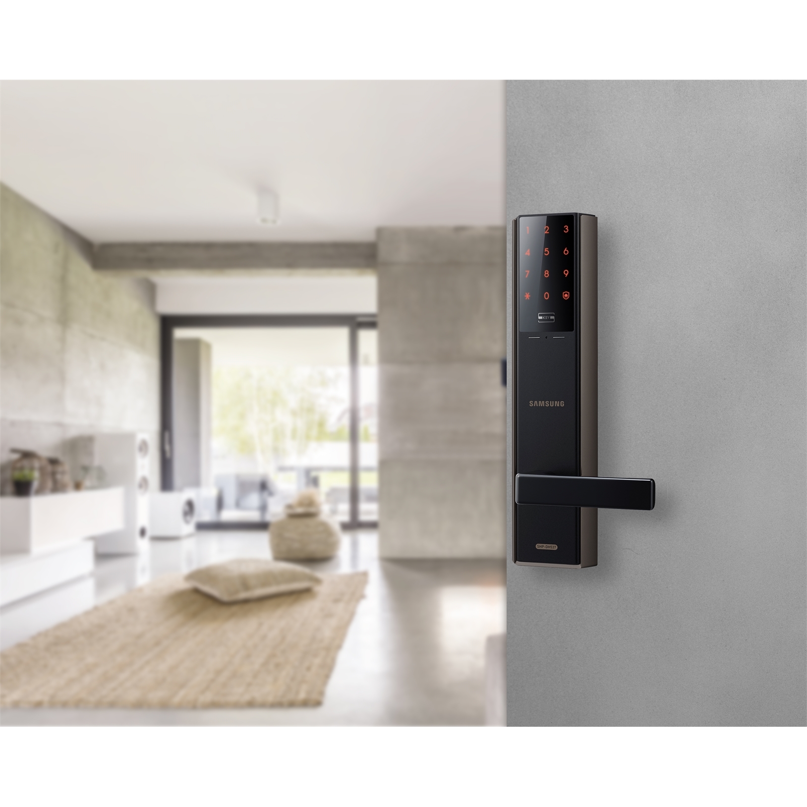 Samsung Black Keyless Digital Mortise Lock Bunnings New Zealand