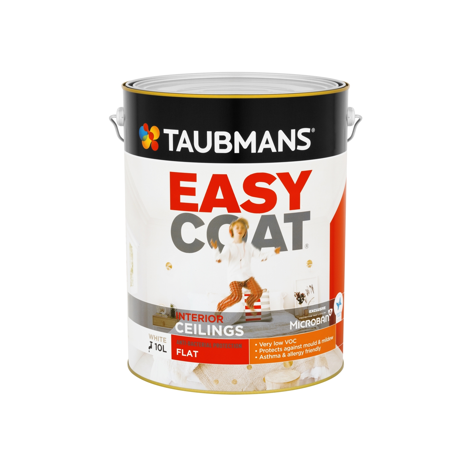 Taubmans Easycoat Flat White Ceiling Paint 10L Bunnings Australia