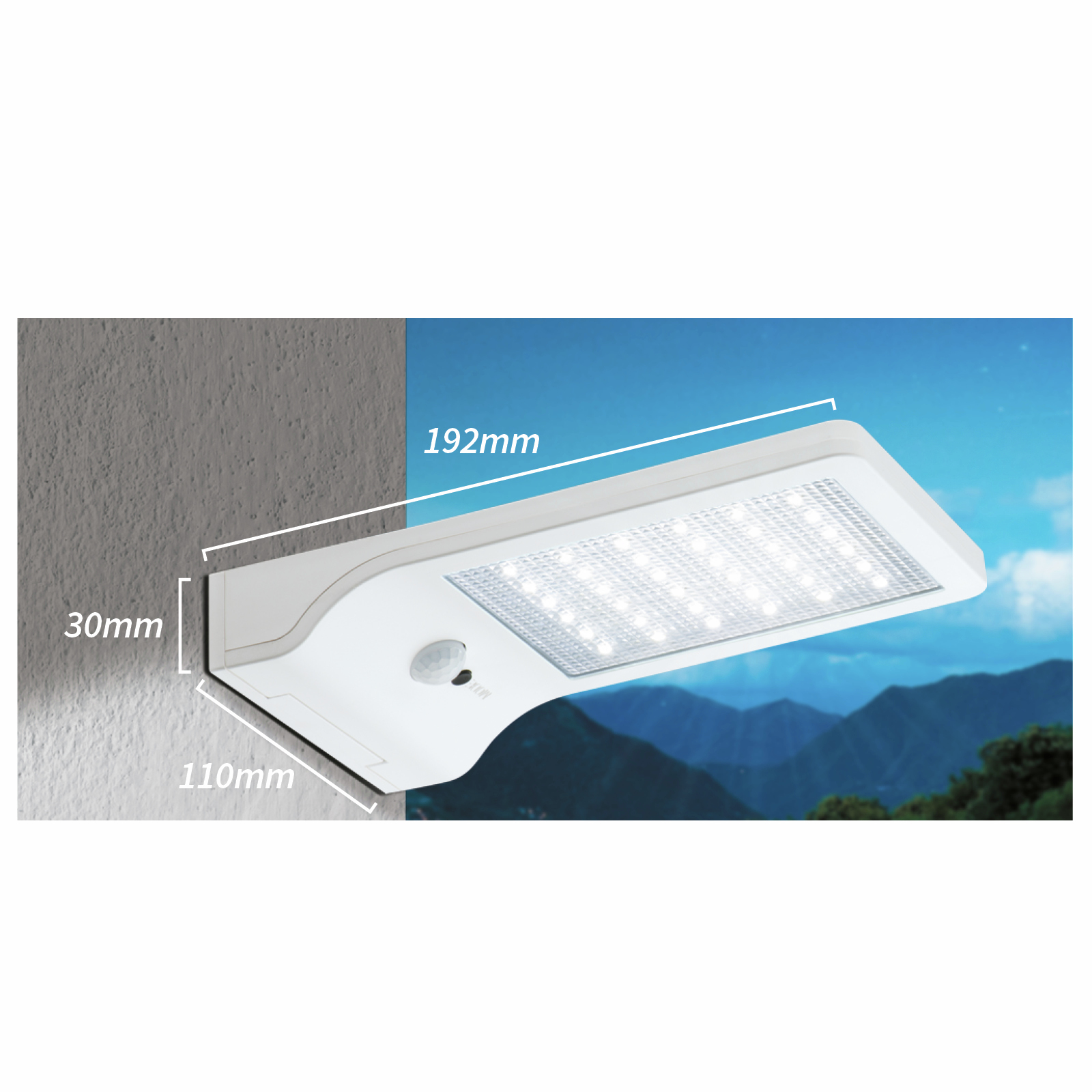 Arlec White Ritter Sensor Solar Wall Light Bunnings Australia