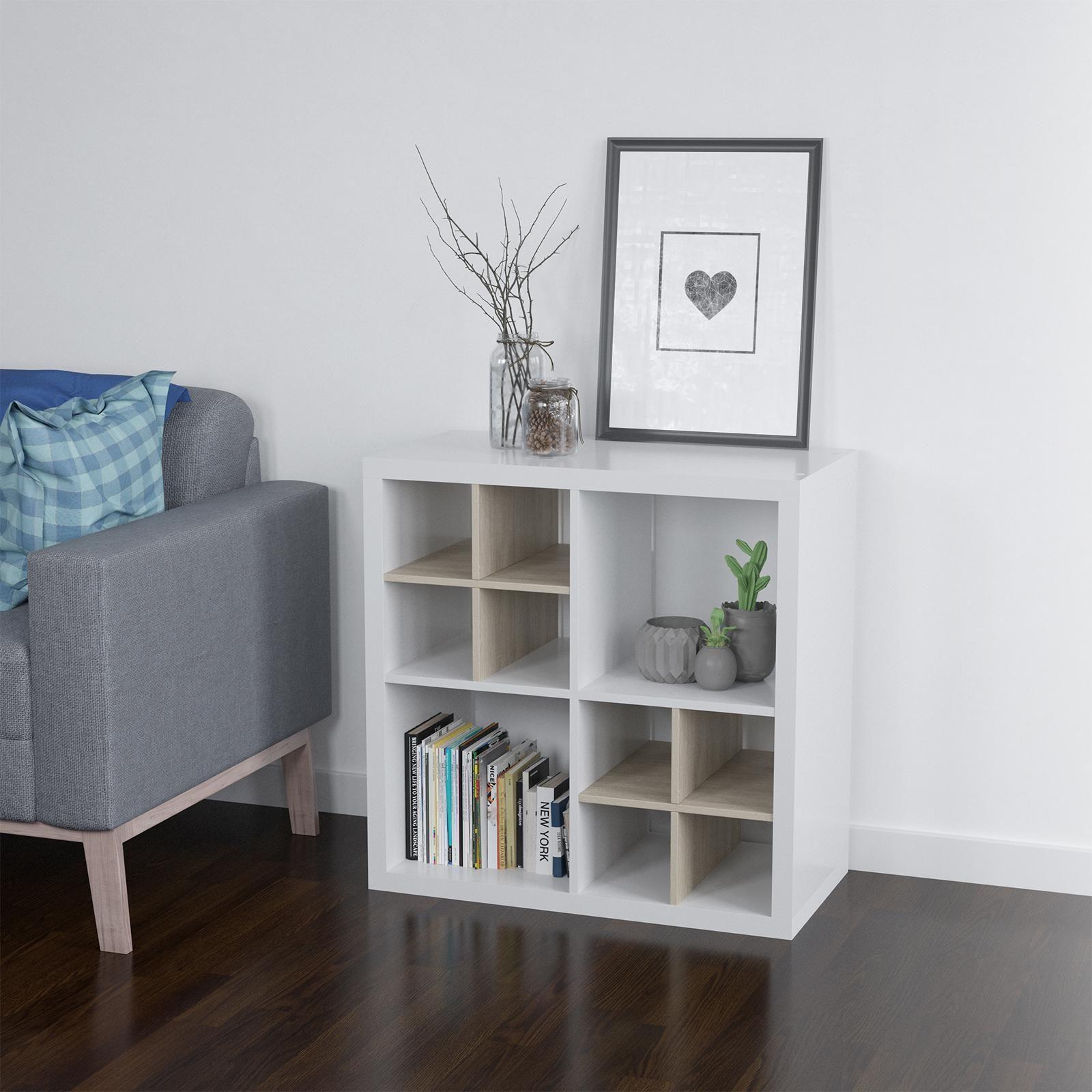 Flexi Storage Clever Cube 76 x 39 x 76cm 2 x 2 Cube Unit Oak