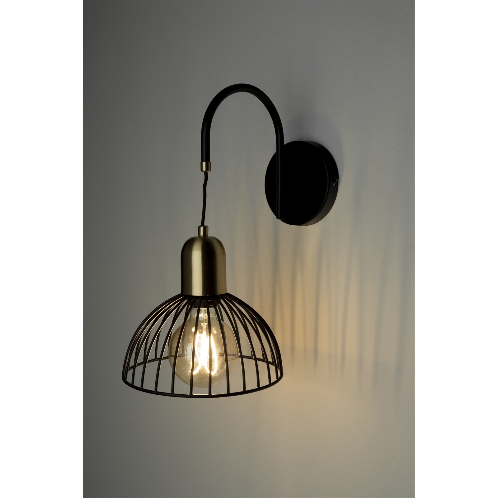 Brilliant Black DIY Nicola Cage Design Wall Light Bunnings Australia