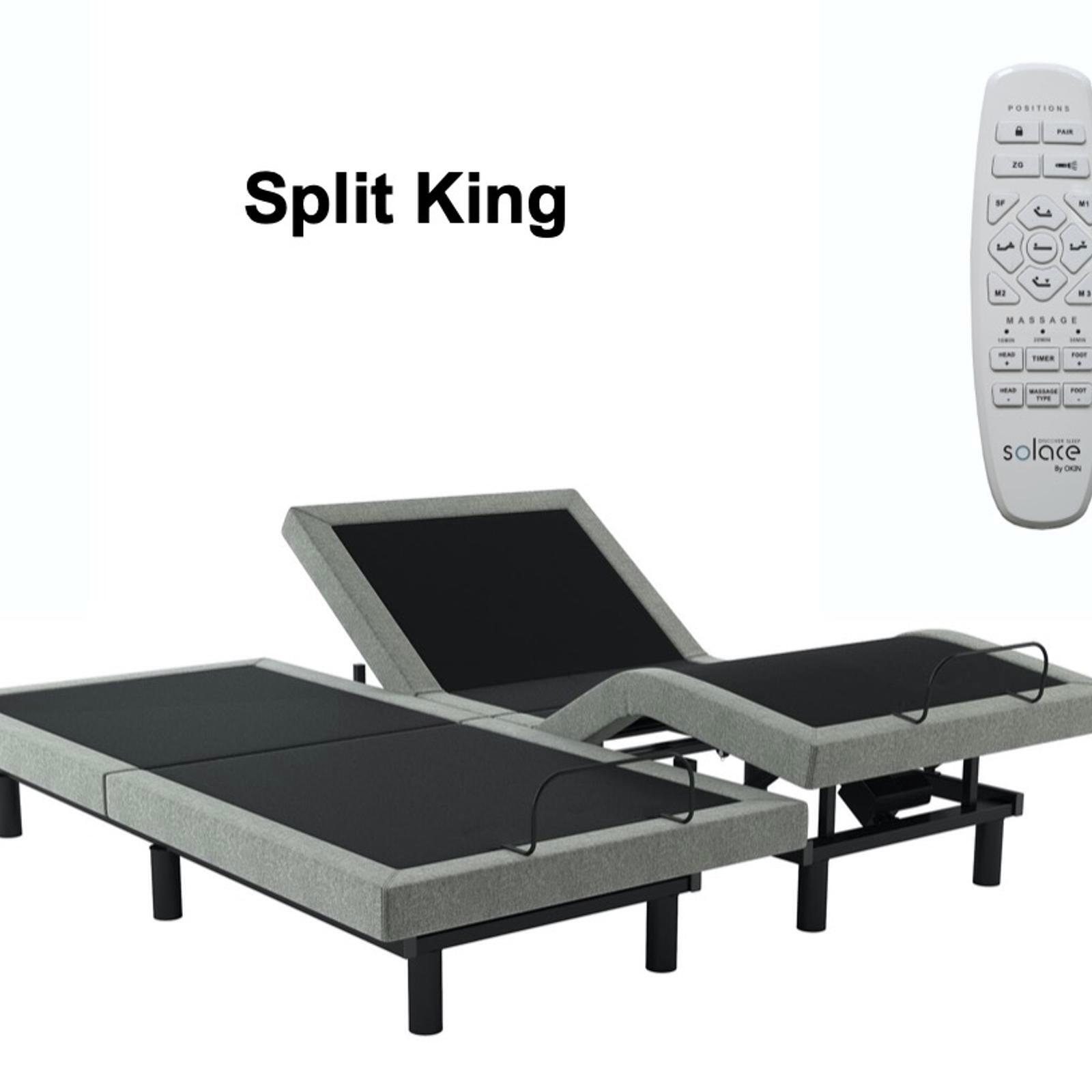 Solace Sleep Double Electric Adjustable Bed Base With Massage & Zero