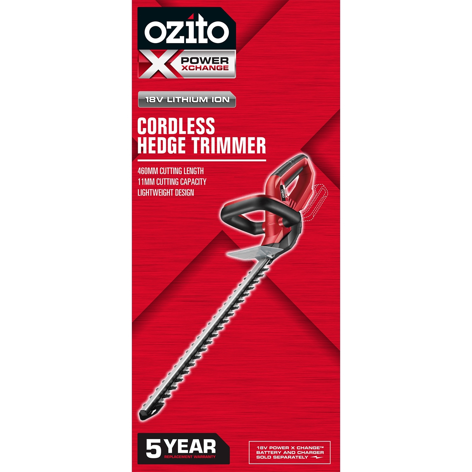 Ozito PXC 18V Hedge Trimmer Skin Only Bunnings Australia