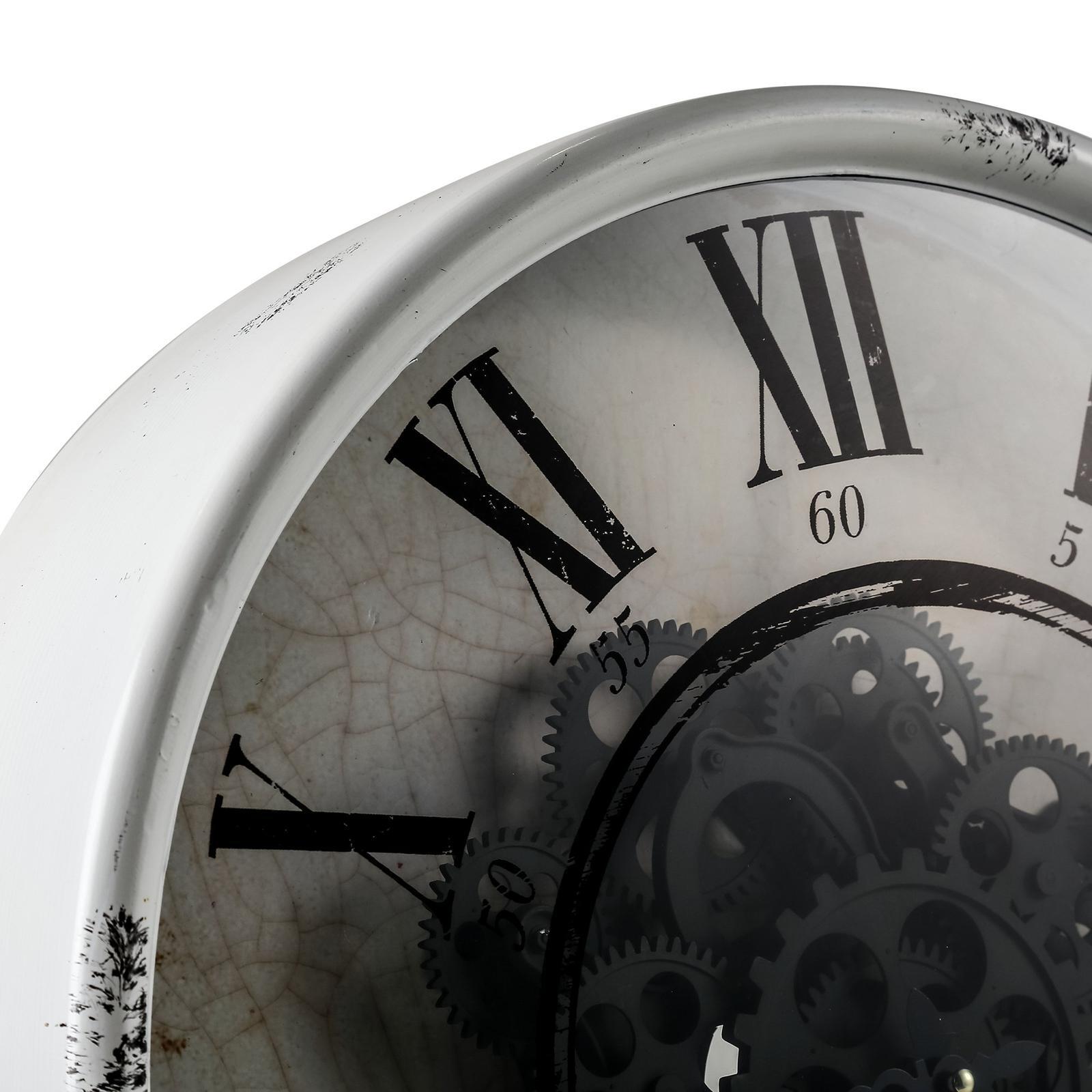Round Mirror Wall Clock With Moving 3D Mechanism Bunnings Australia