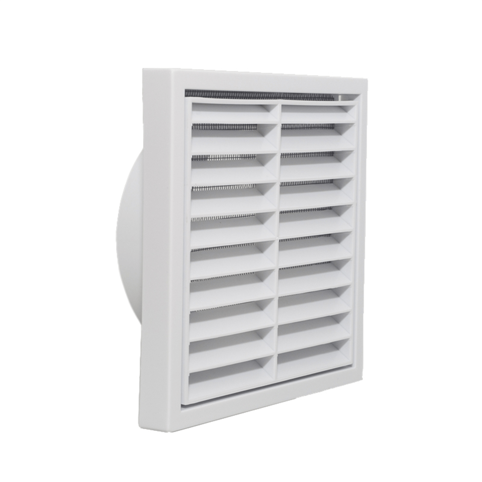 Builders Edge 100mm White Grill Vent with Insect Screen Bunnings
