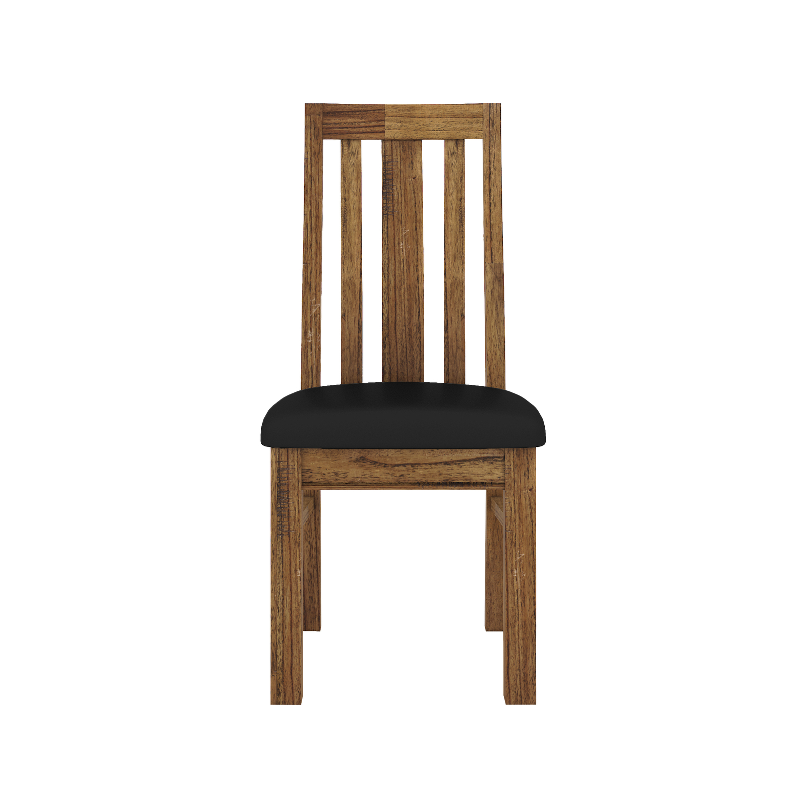 Birdsville PU Seat Dining Chair Set of 2 Solid Ash Wood Dining