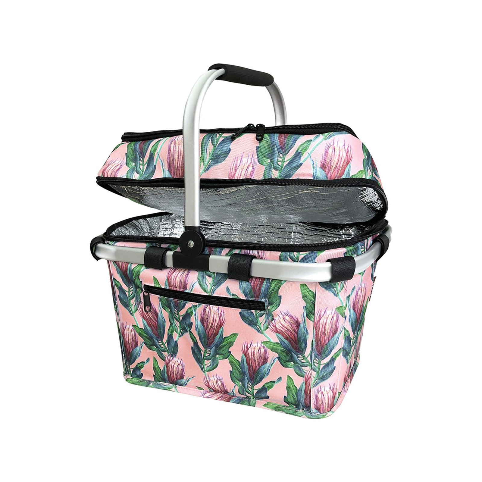 Sachi 4Person Insulated 47cm Picnic Basket Protea Bunnings Australia