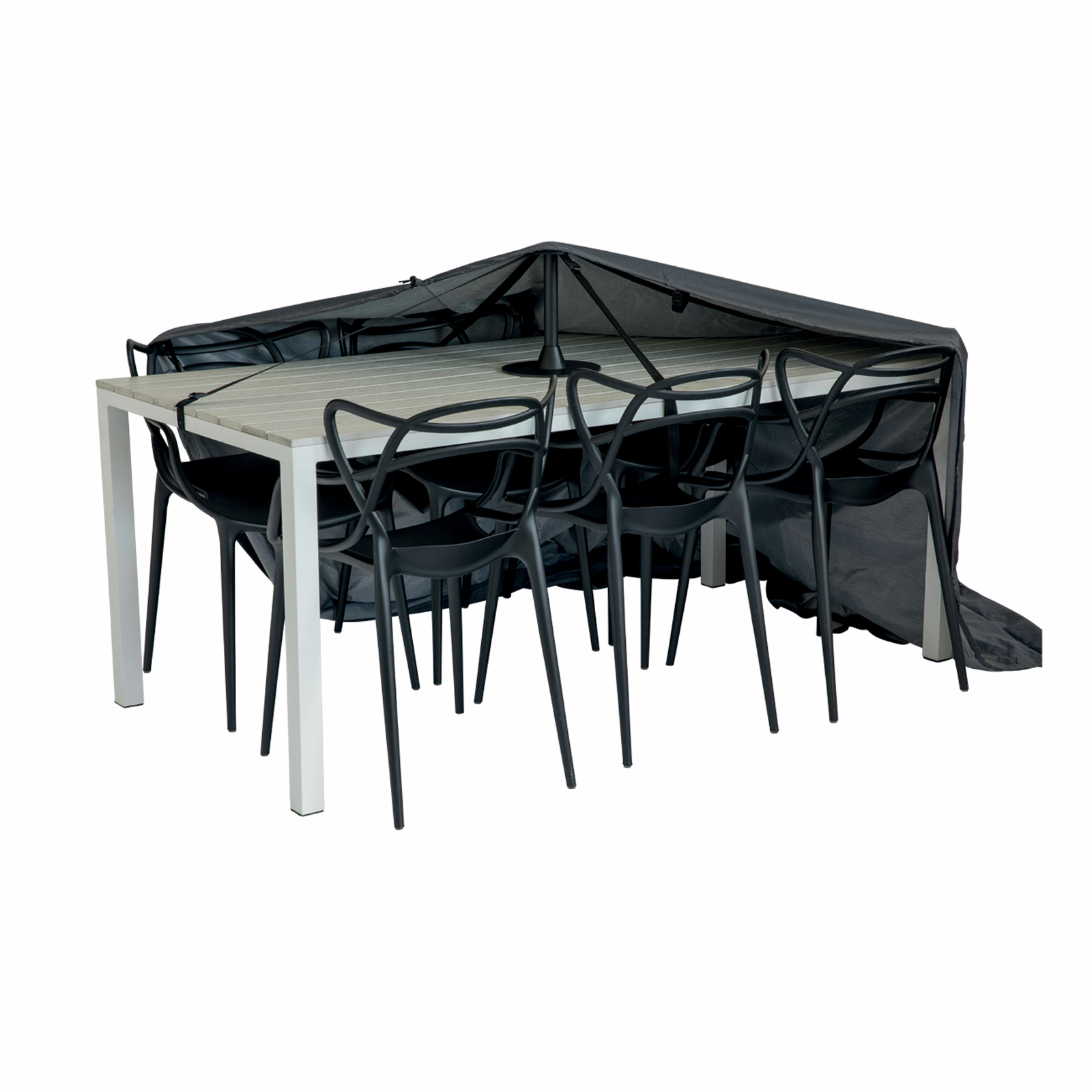 Polytuf 230 x 320 x 230mm Black Table Top Support Pole Bunnings New