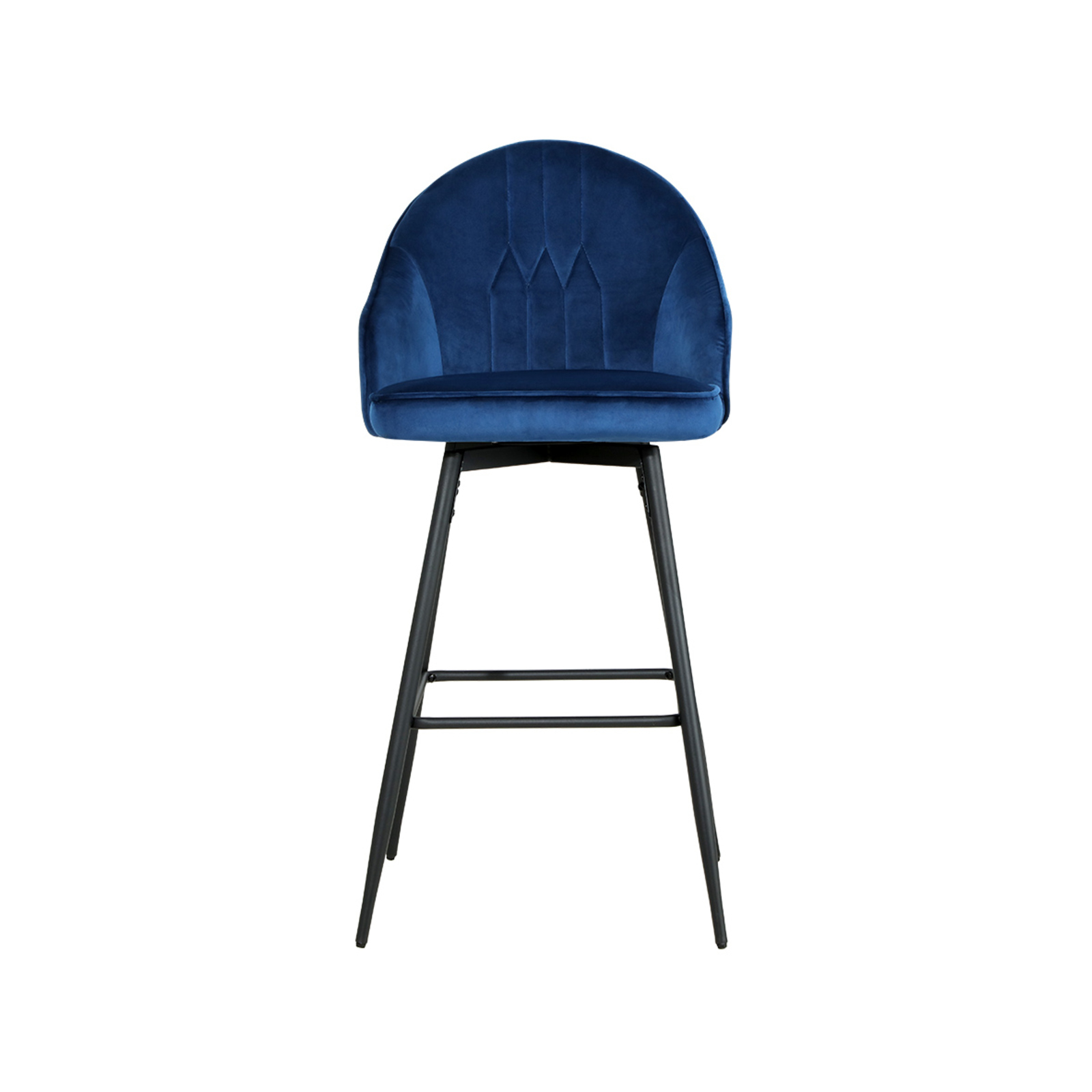 Artiss Bar Stools Kitchen Stool Dining Chairs Velvet Blue Mesial