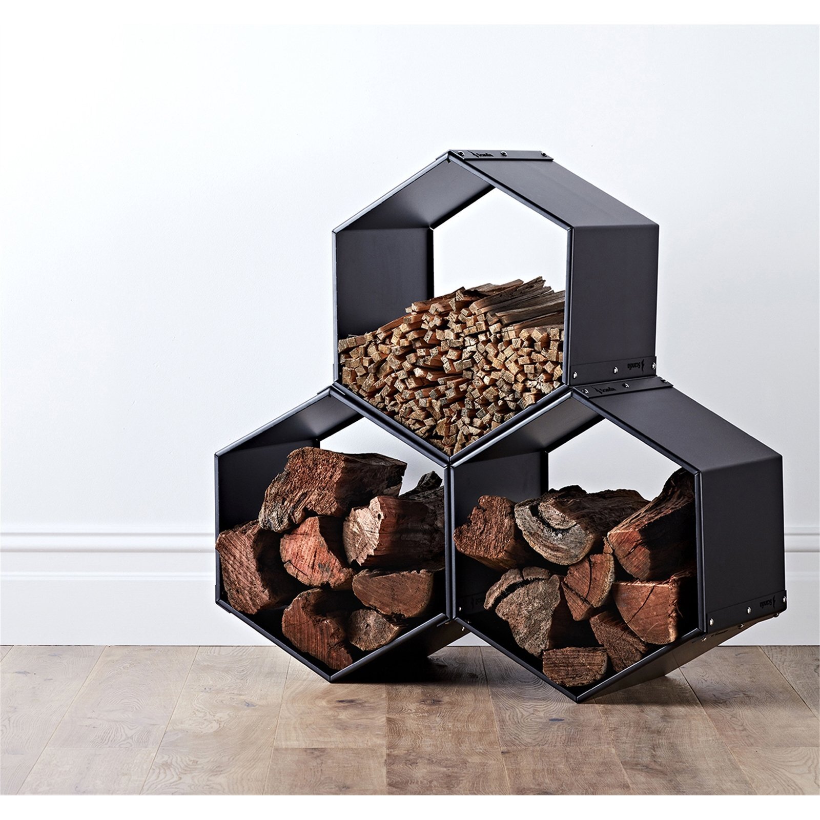 Scandia 500mm Black Beehive Firewood Log Storage Bunnings New Zealand