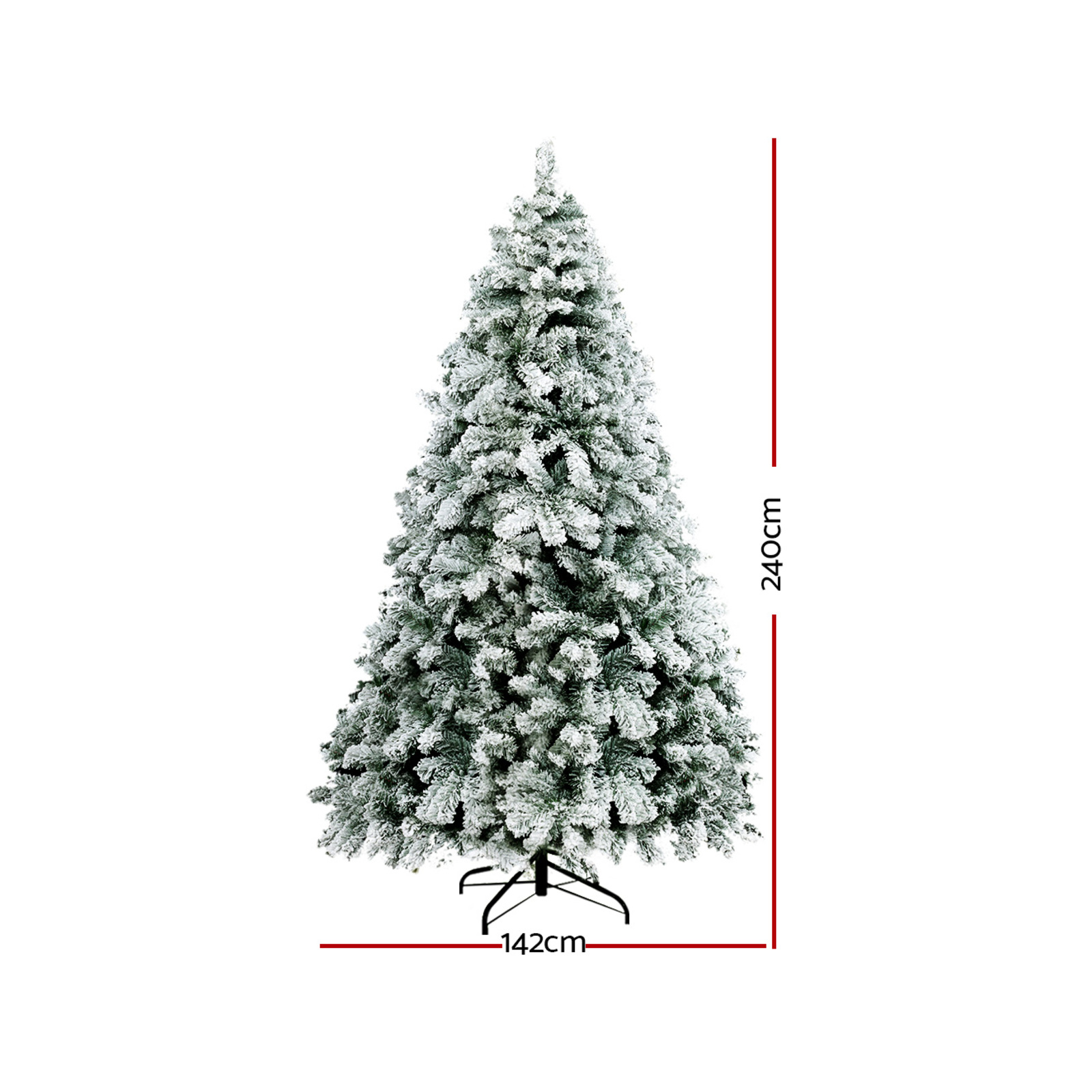 Jingle Jollys Snowy Christmas Tree 2.4M 8FT Bunnings Australia