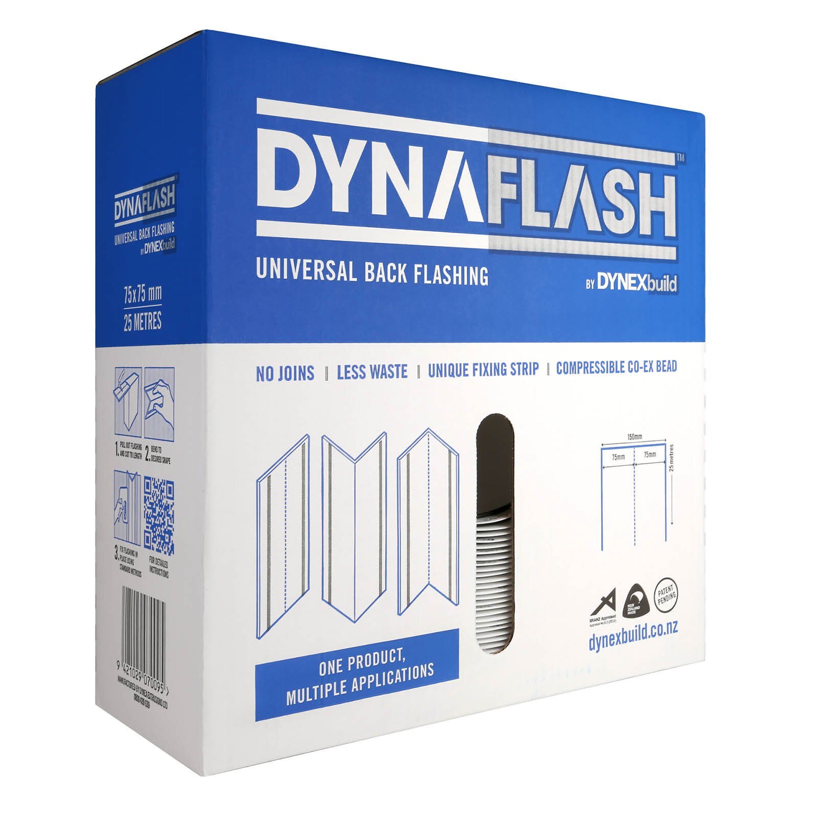 DynaFlash 75 x 75mm Universal Back Flashing Bunnings New Zealand