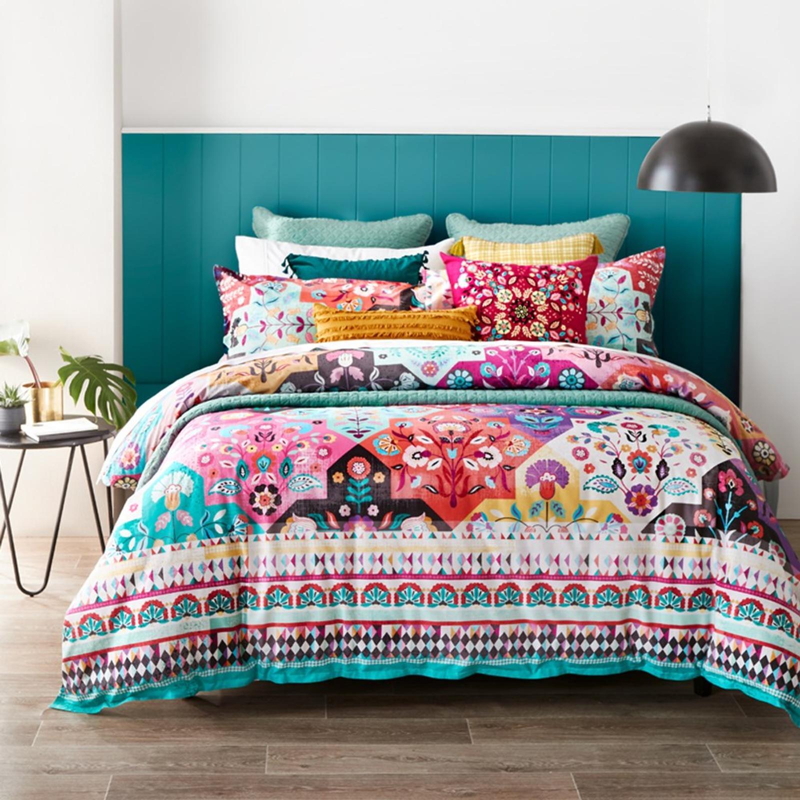 MyHouse Cassidy Quilt Cover Set Queen Bunnings Australia